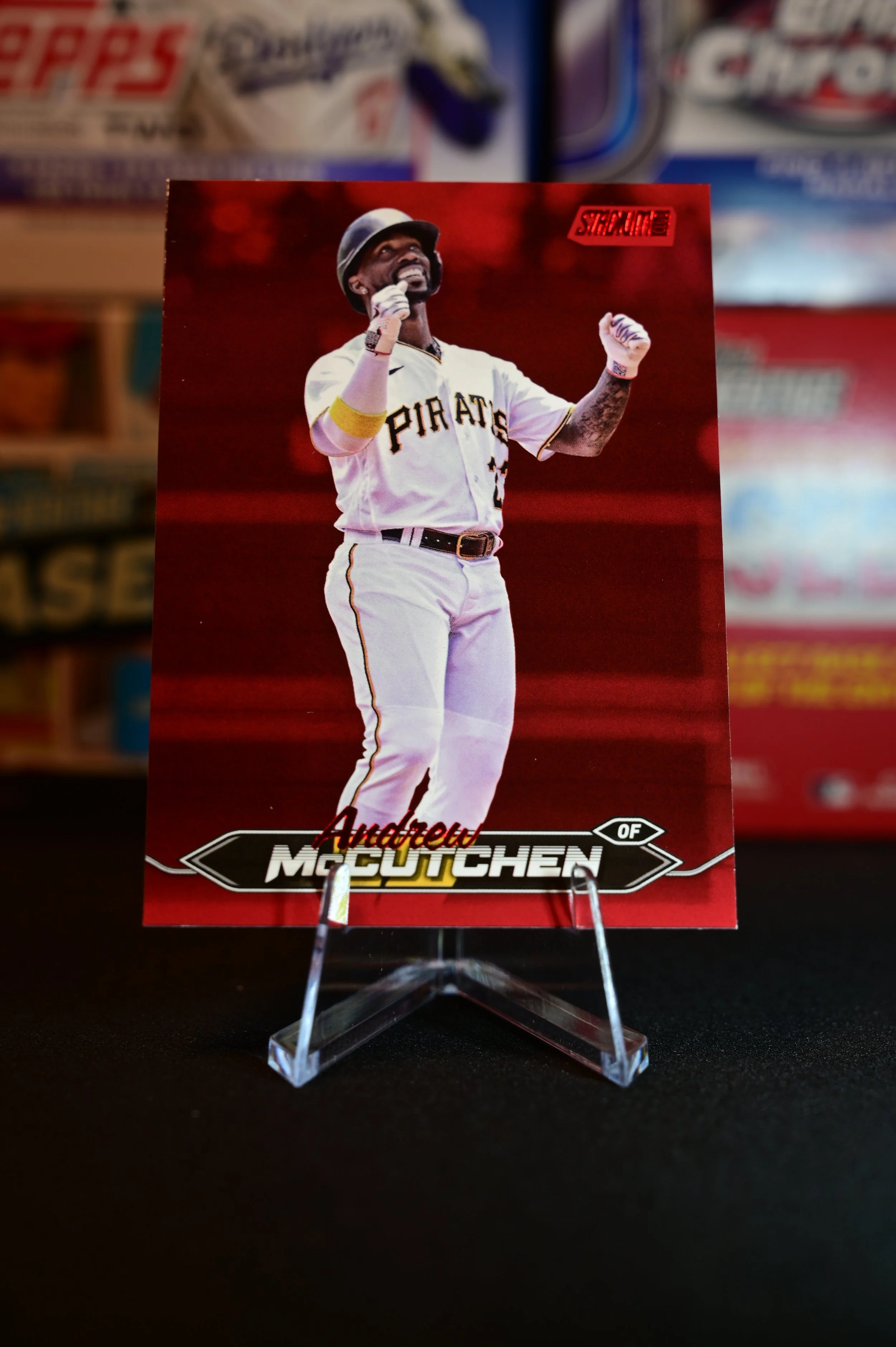 2024 Stadium Club - Andrew McCutchen - Red Parallel - Pittsburgh Pirates
