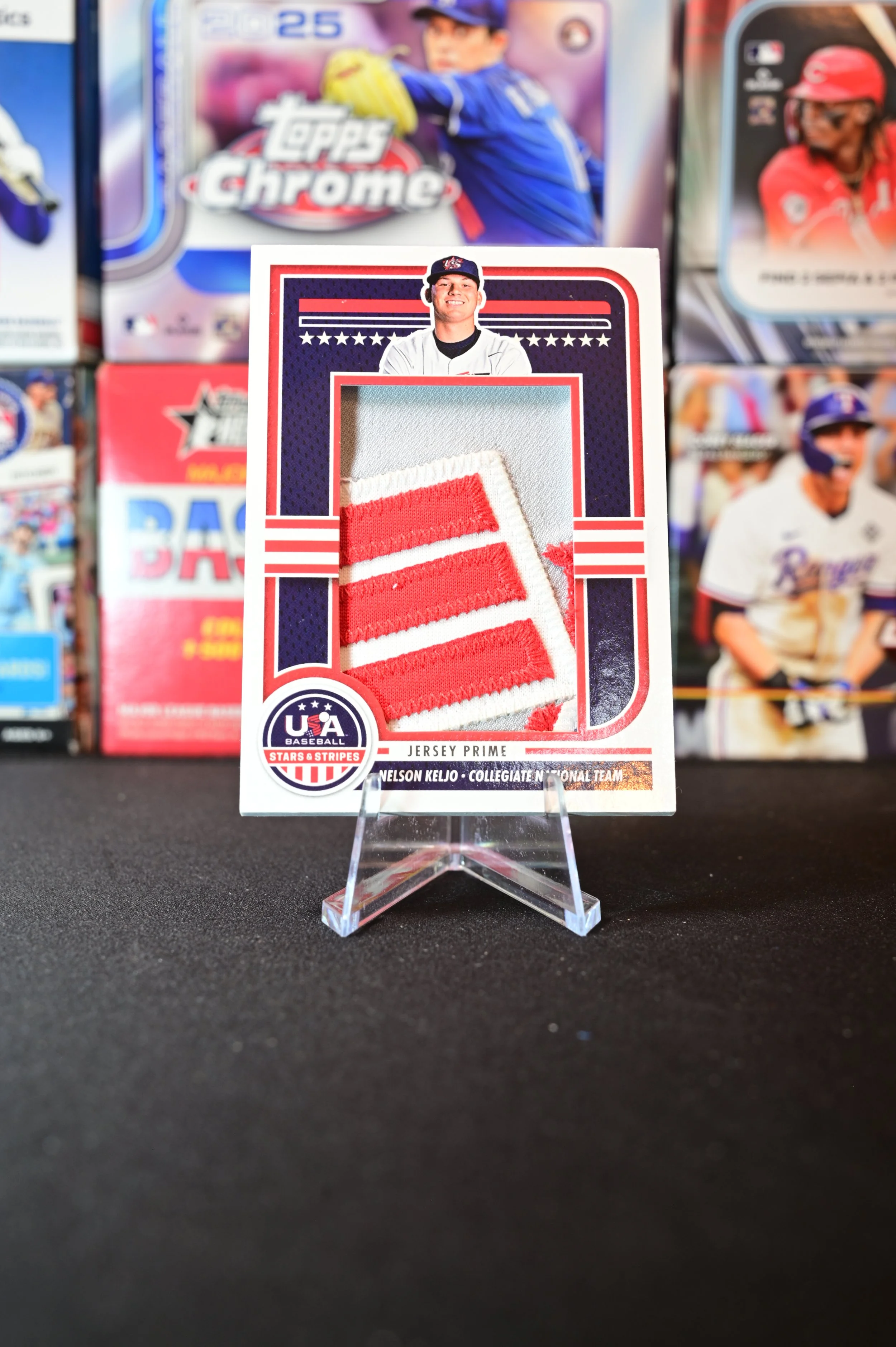 2025 Panini Stars & Stripes - Nekson Keljo - Jersey Prime Relic /60 - Collegiate National Team