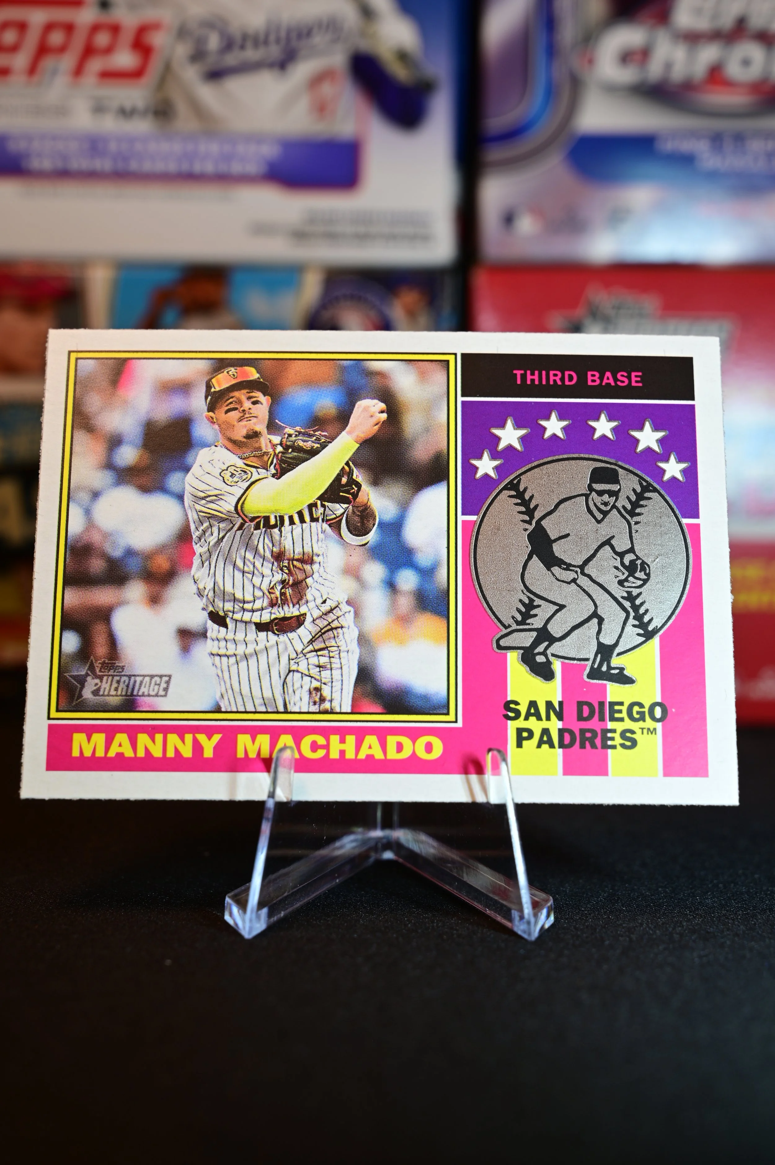 2025 Topps Heritage - Manny Machado - 1976 Player Icons Insert - San Diego Padres