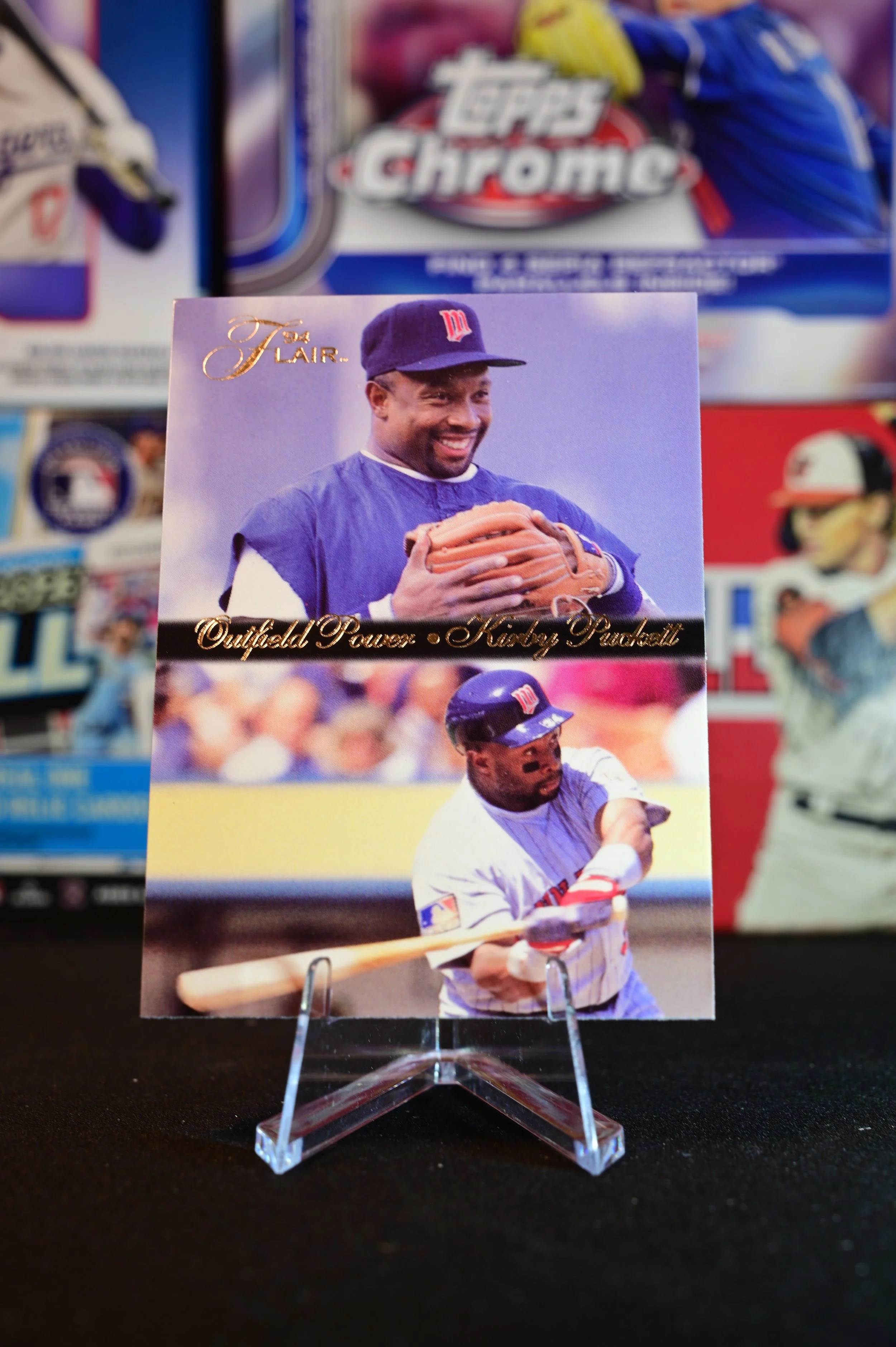 1994 Flair - Kirby Puckett - Outfield Power Insert - Minnesota Twins