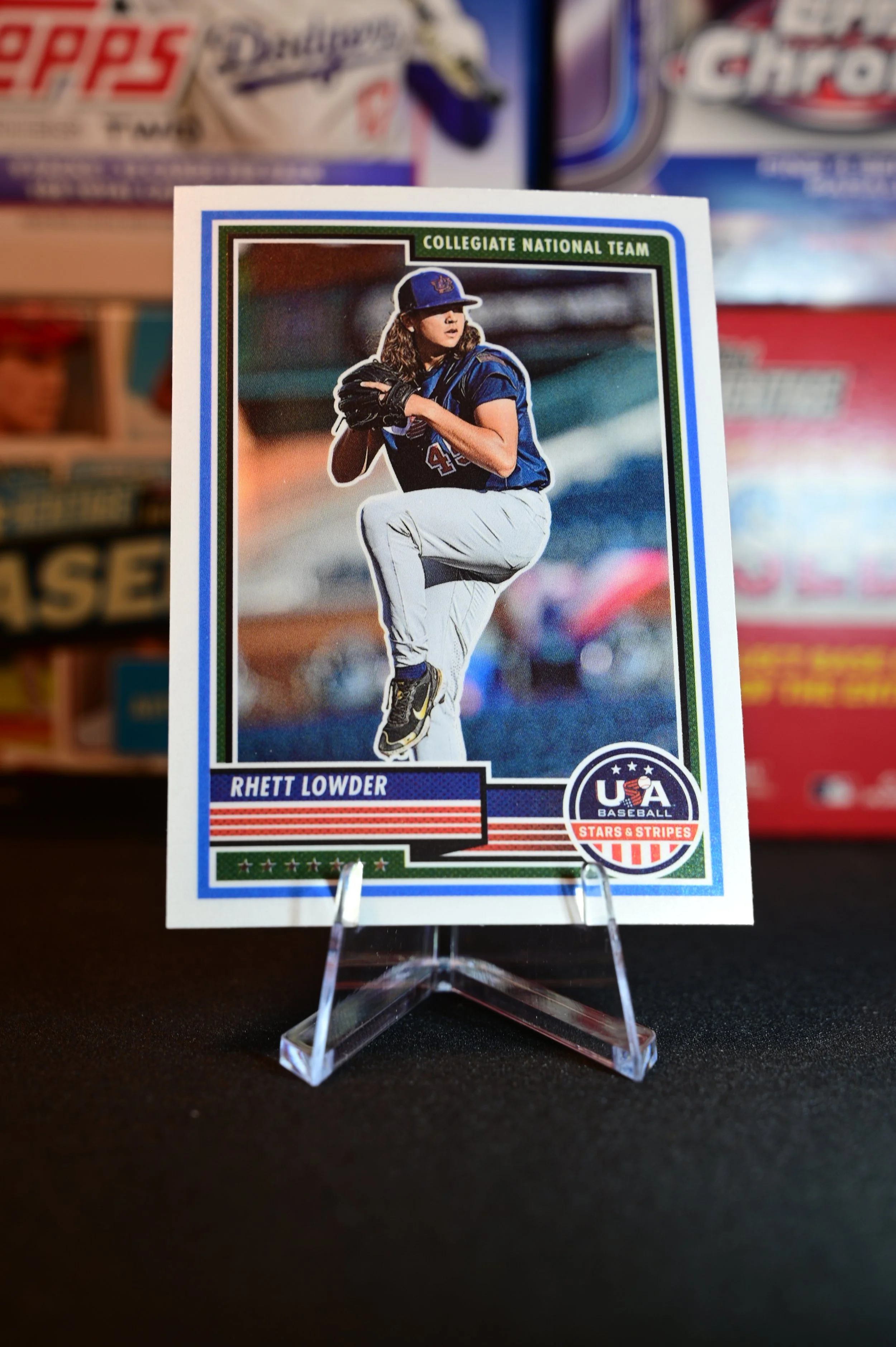 2023 Panini Stars & Stripes - Rhett Lowder - base - USA Collegiate National team
