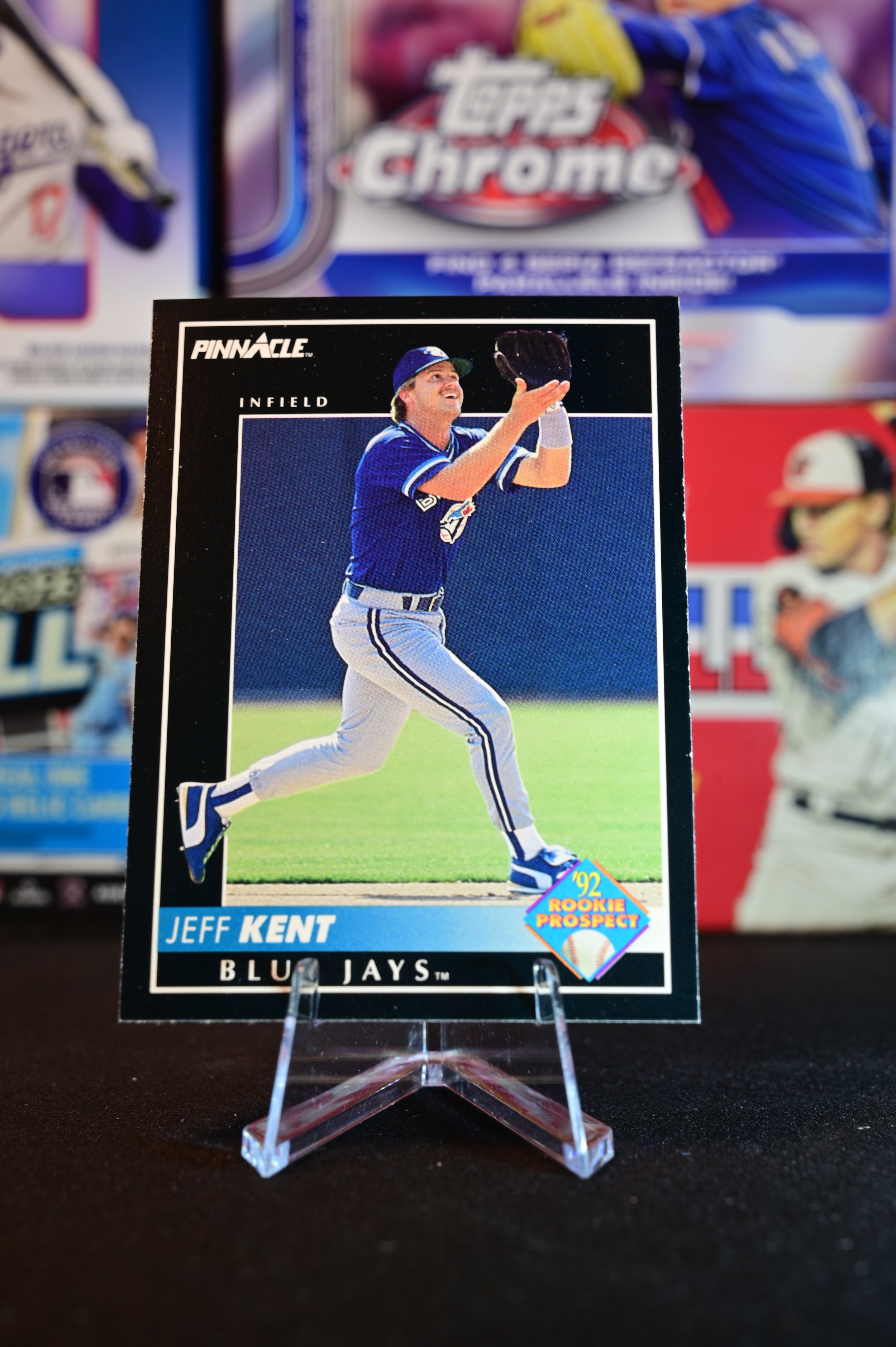 1992 Pinnacle - Jeff Kent - base - Toronto Blue Jays - (RC)