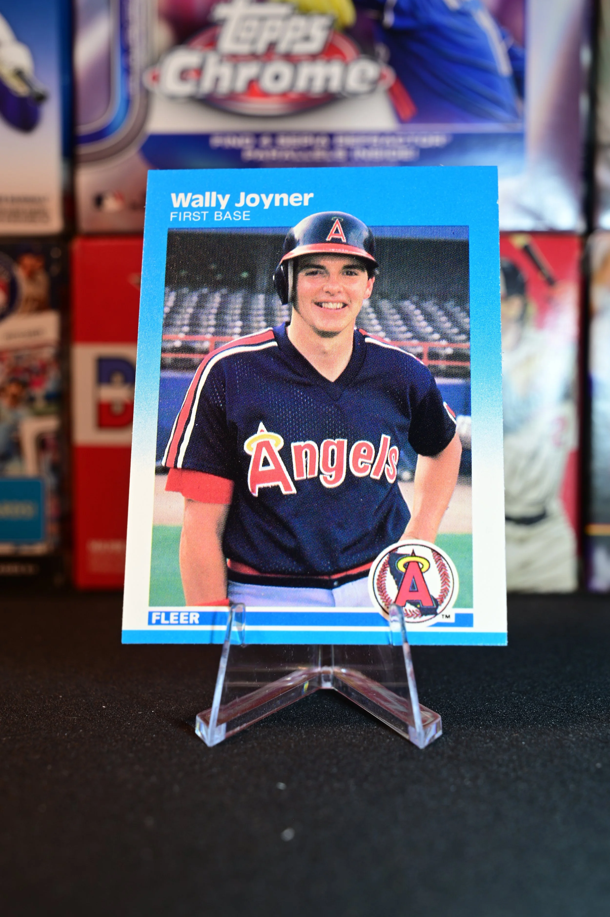 1987 Fleer - Wally Joyner - base - Los Angeles Angels - (RC)