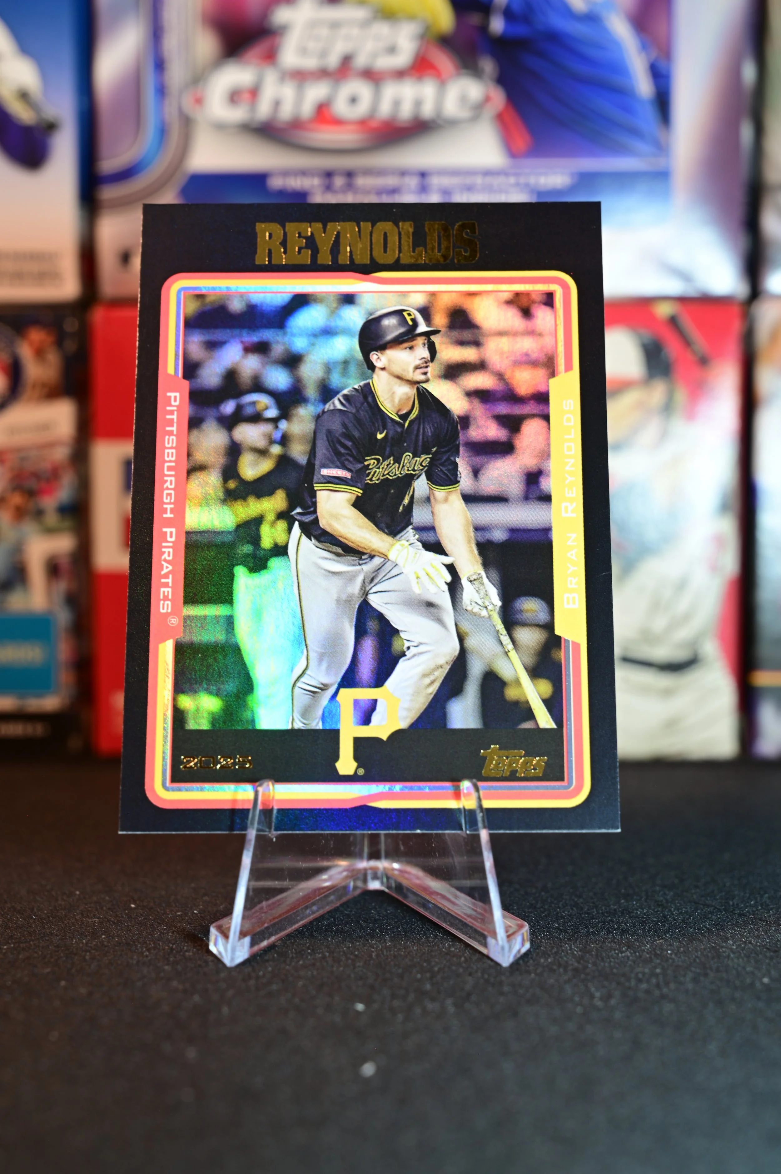 2025 Topps Archives - Bryan Reynolds - Black Foil Parallel - Pittsburgh Pirates