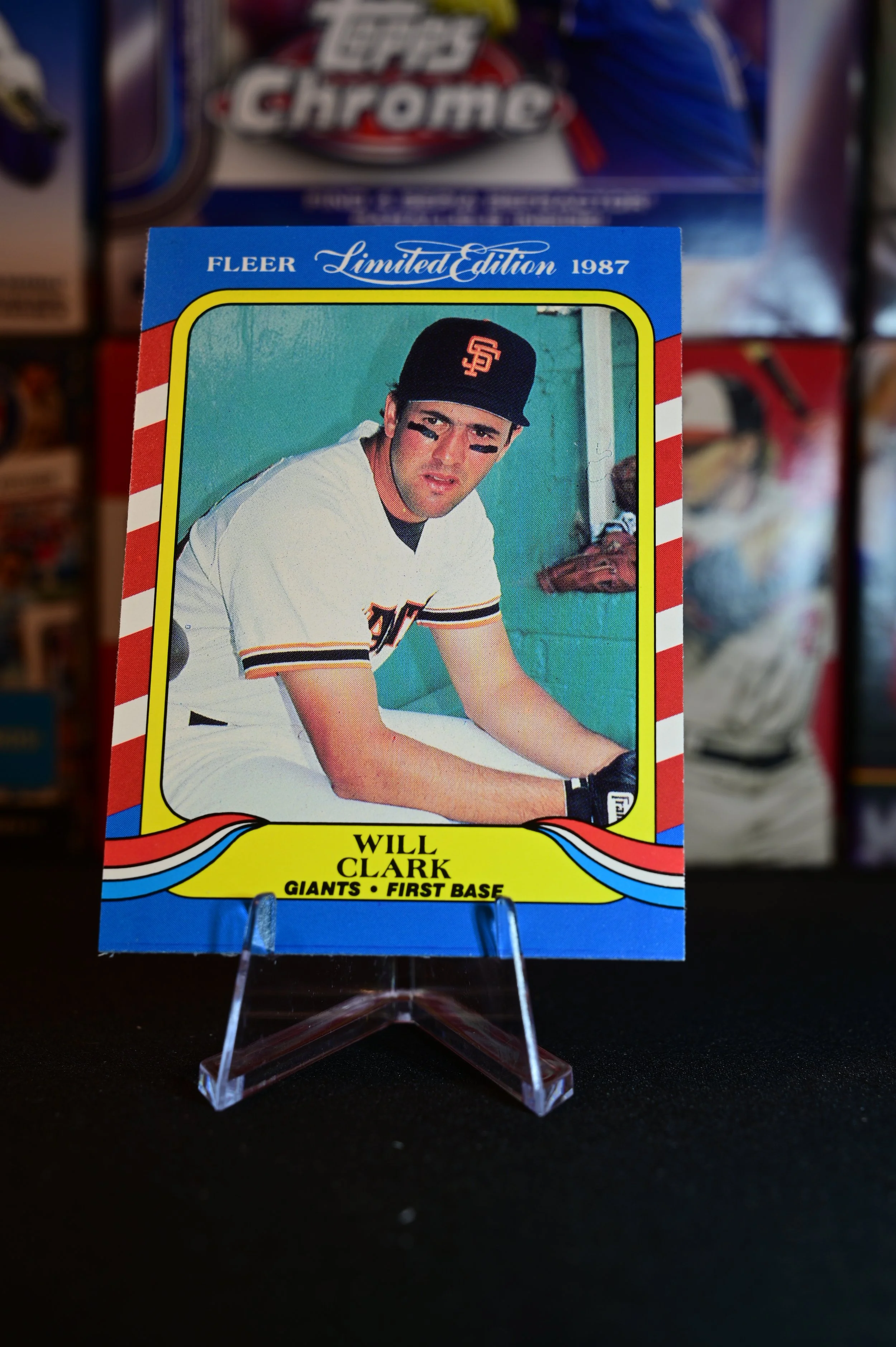 1987 Fleer Limited Edition - WIll Clark - base - San Francisco Giants - (RC)