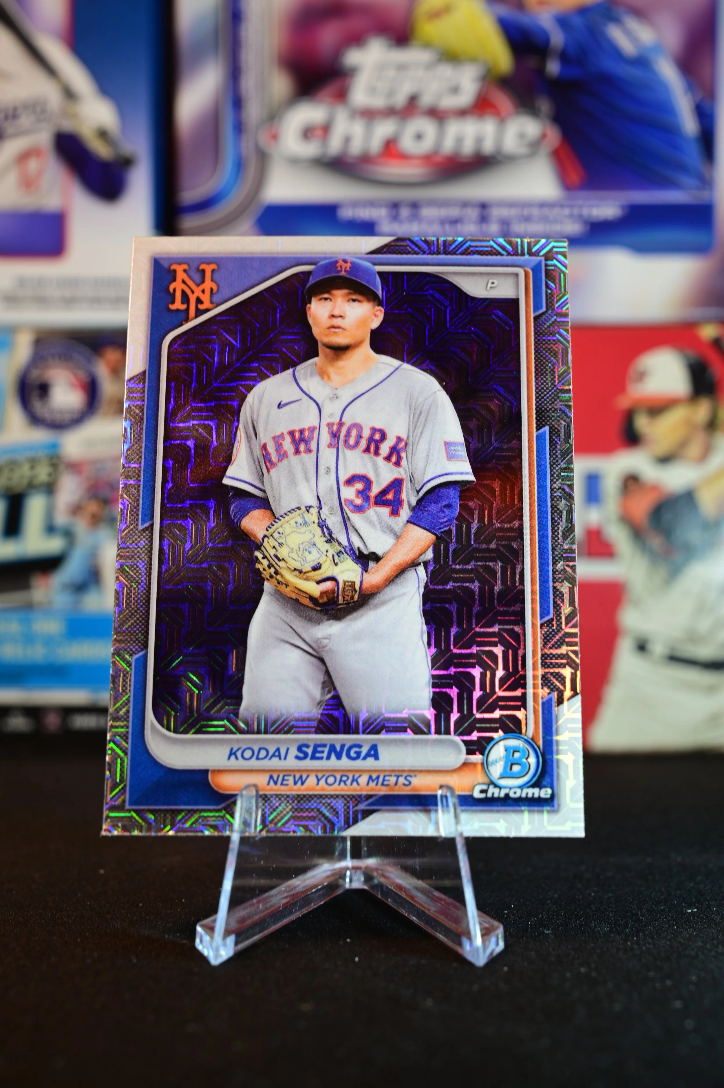 2024 Bowman Chrome - Kodai Senga - Mojo refractor - New York Mets