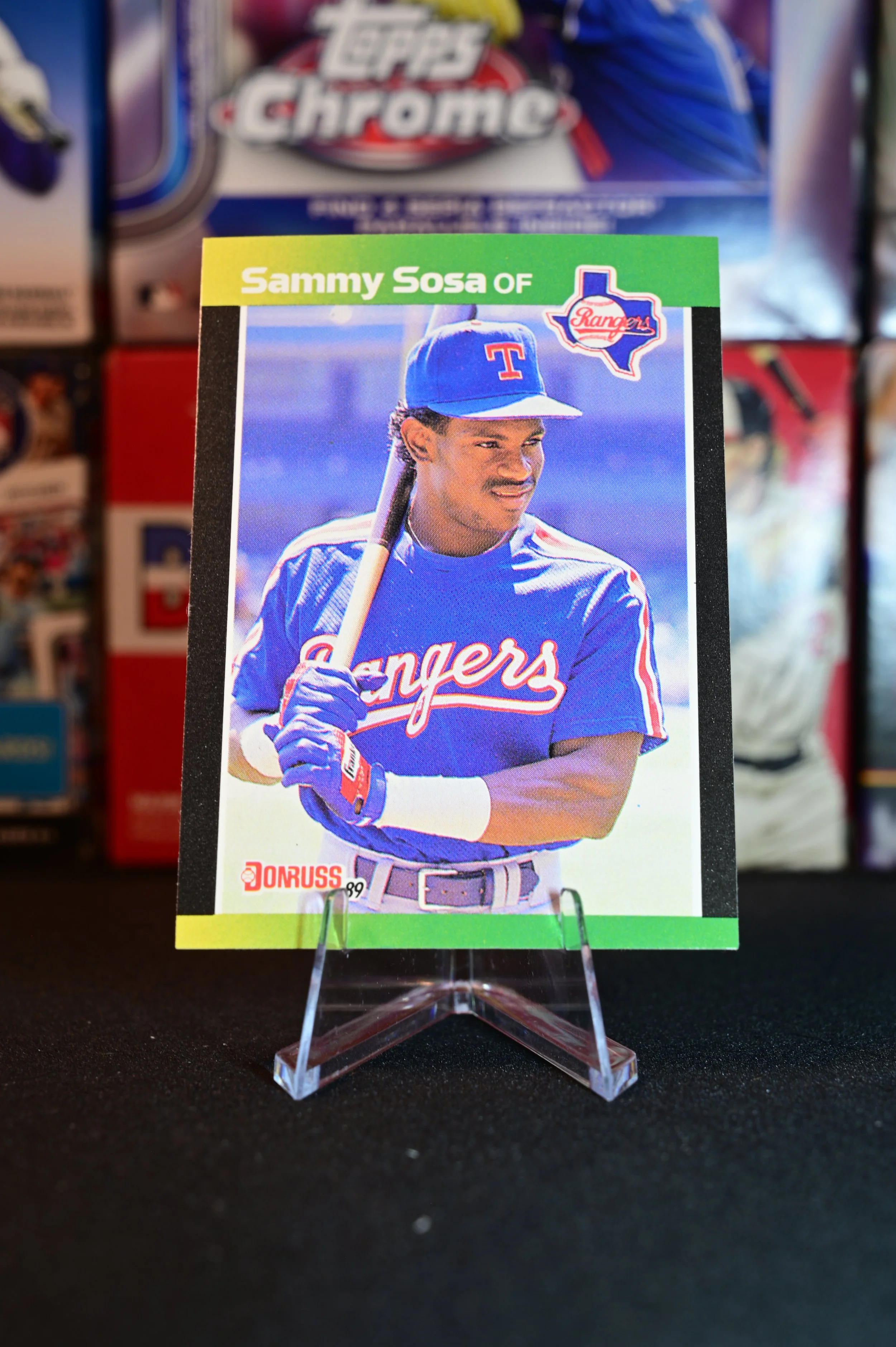 1989 Donruss Baseball's Best - Sammy Sosa - base - Texas Rangers
