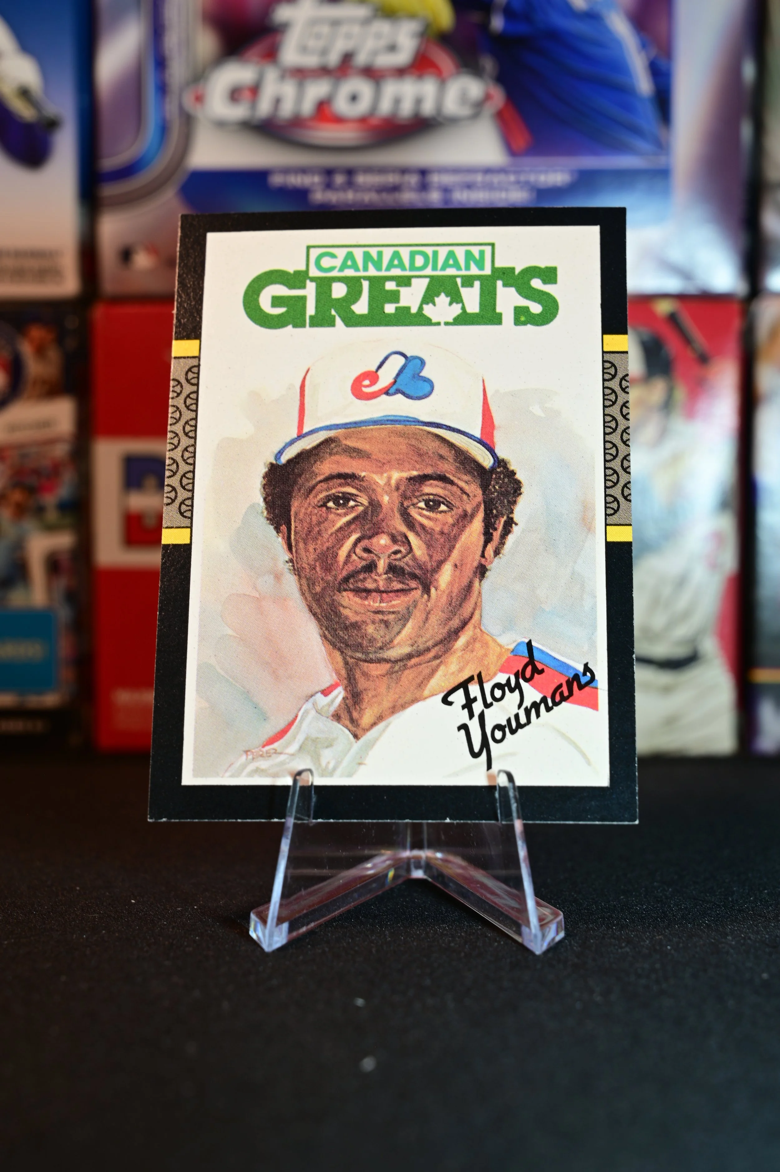 1987 Leaf - Floyd Youmans - Canadian Greats Insert - Montreal Expos