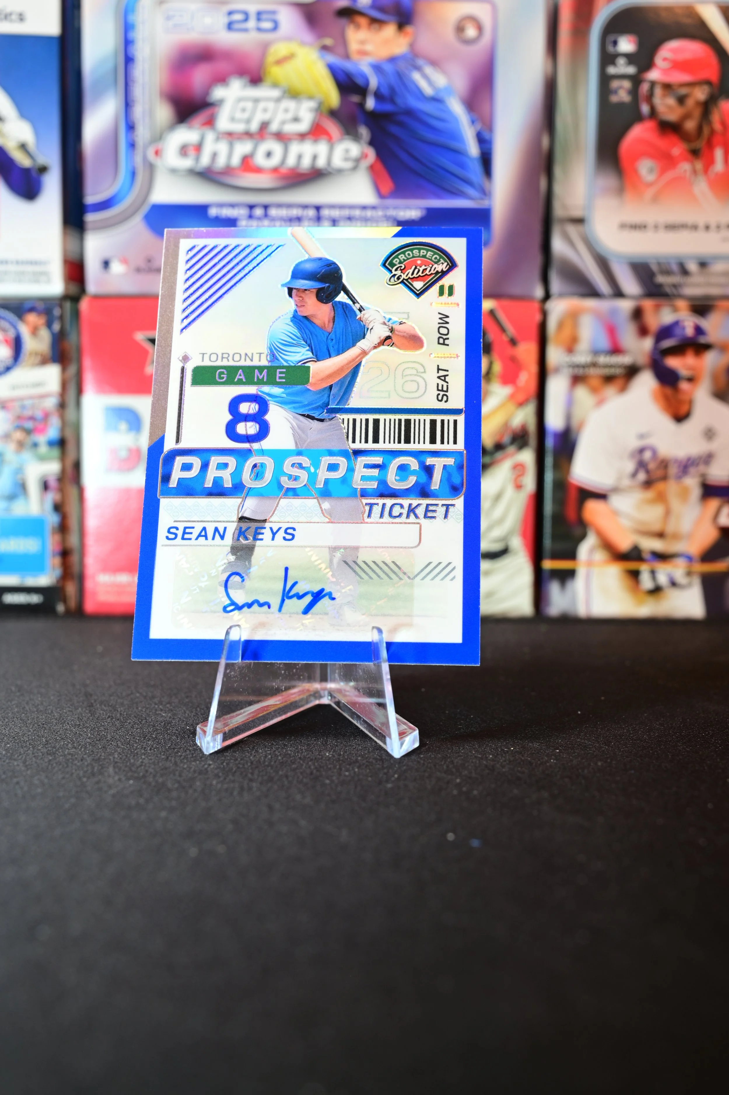 2024 Panini Prospect Edition - Sean Keys - Blue Parallel Autograph /199 - Toronto Blue Jays