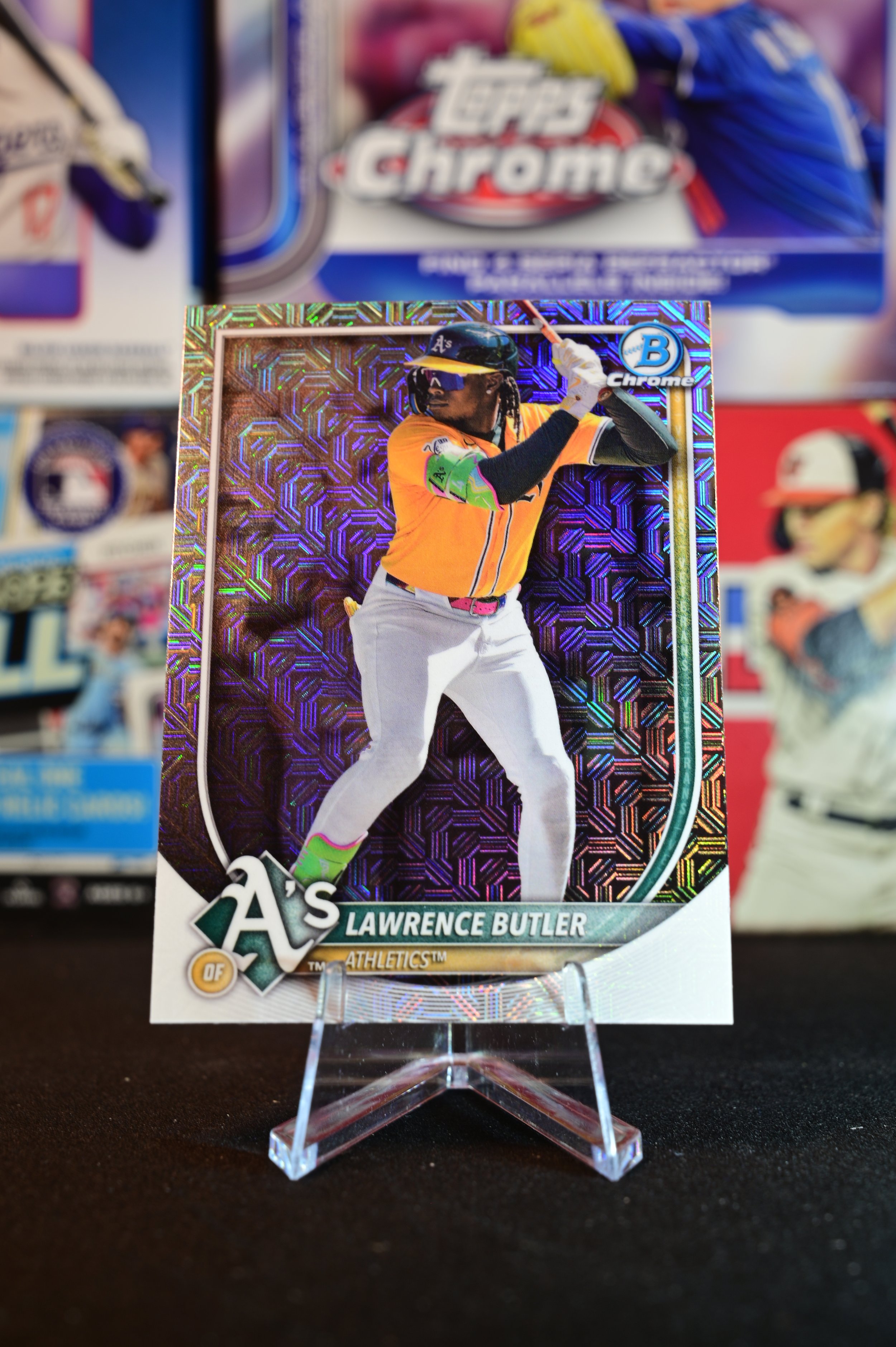 2025 Bowman Chrome - Lawrence Butler - Mojo Refractor - Oakland Athletics