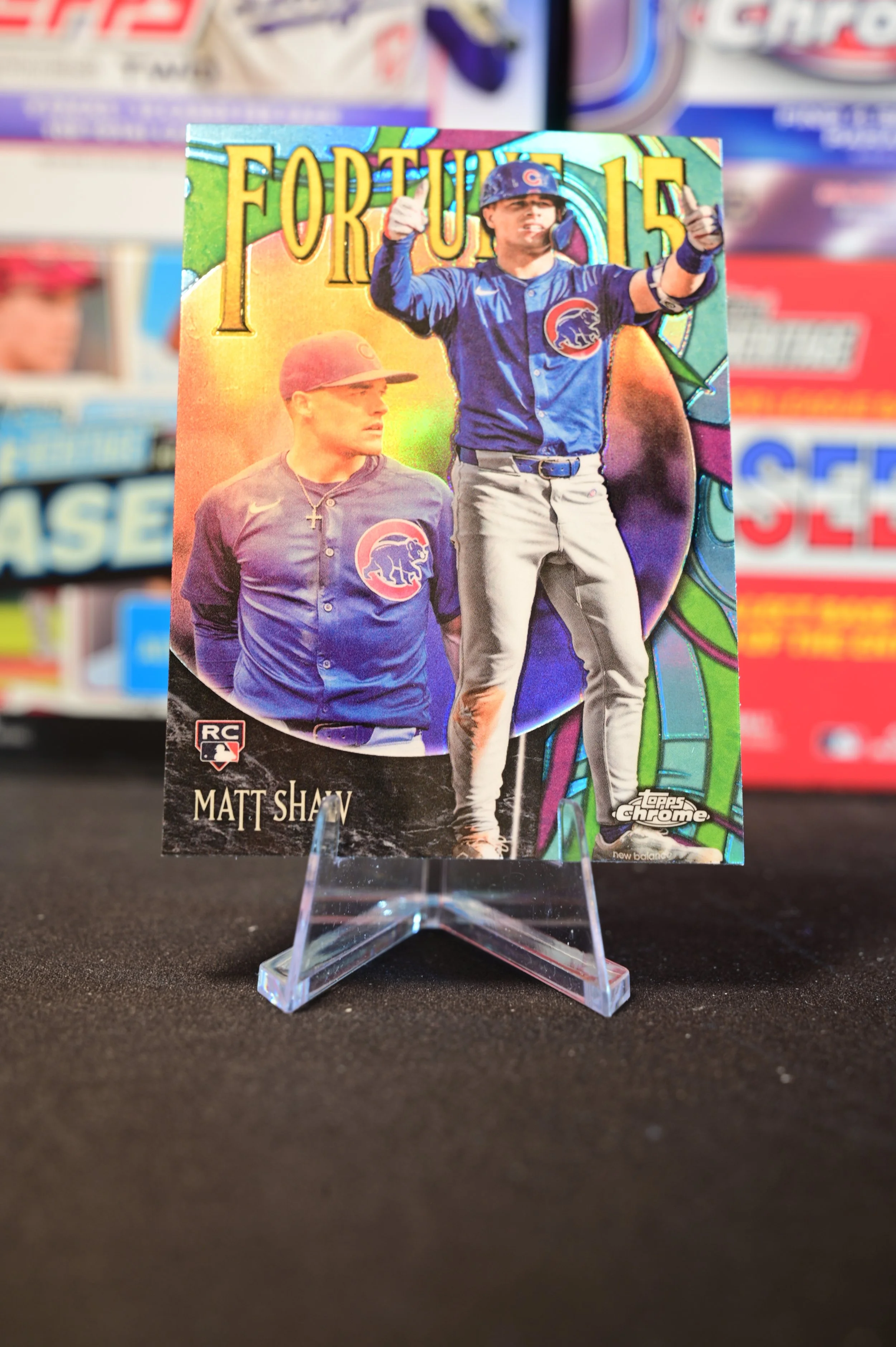 2025 Topps Chrome - Matt Shaw - Fortune 15 Insert - Chicago Cubs - (RC)