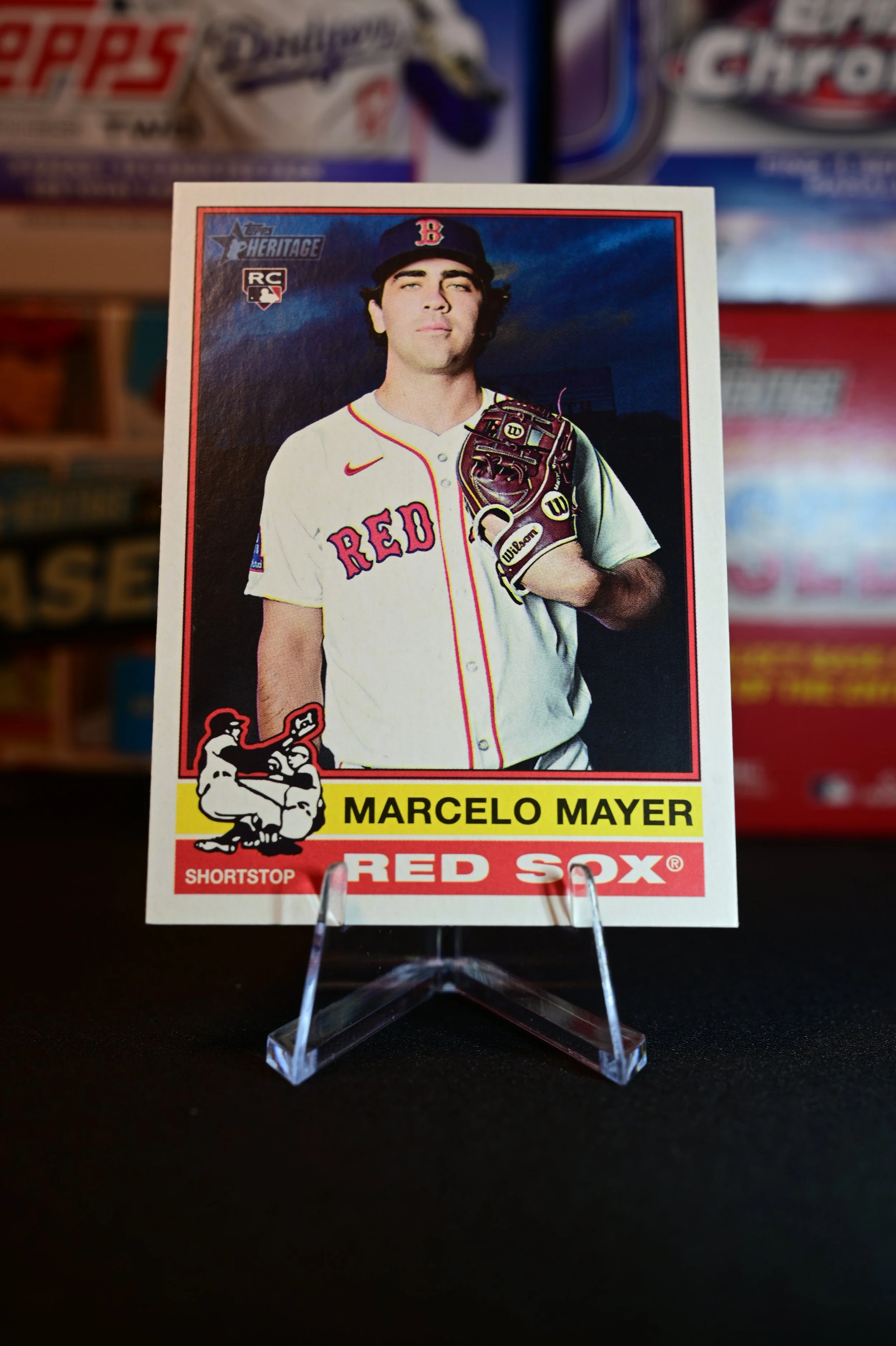 2025 Topps Heritage - Marcelo Mayer - base - Boston Red Sox - (RC)