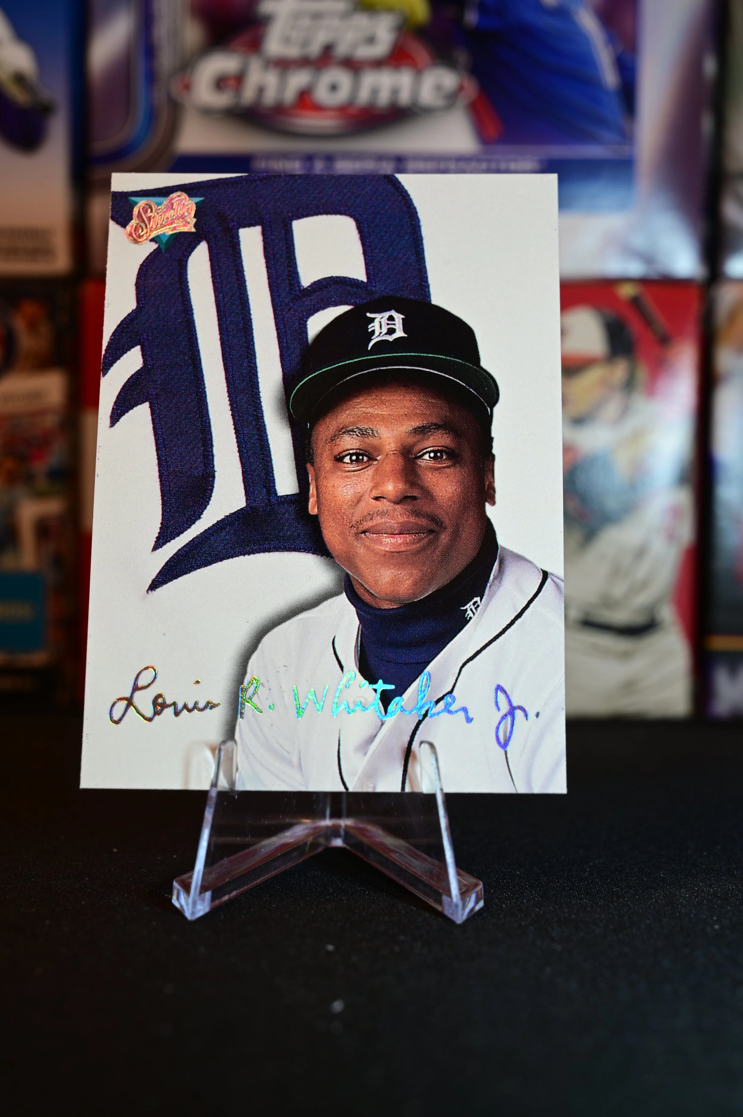 1993 Leaf Studio - Lou Whitaker - base - Detroit Tigers