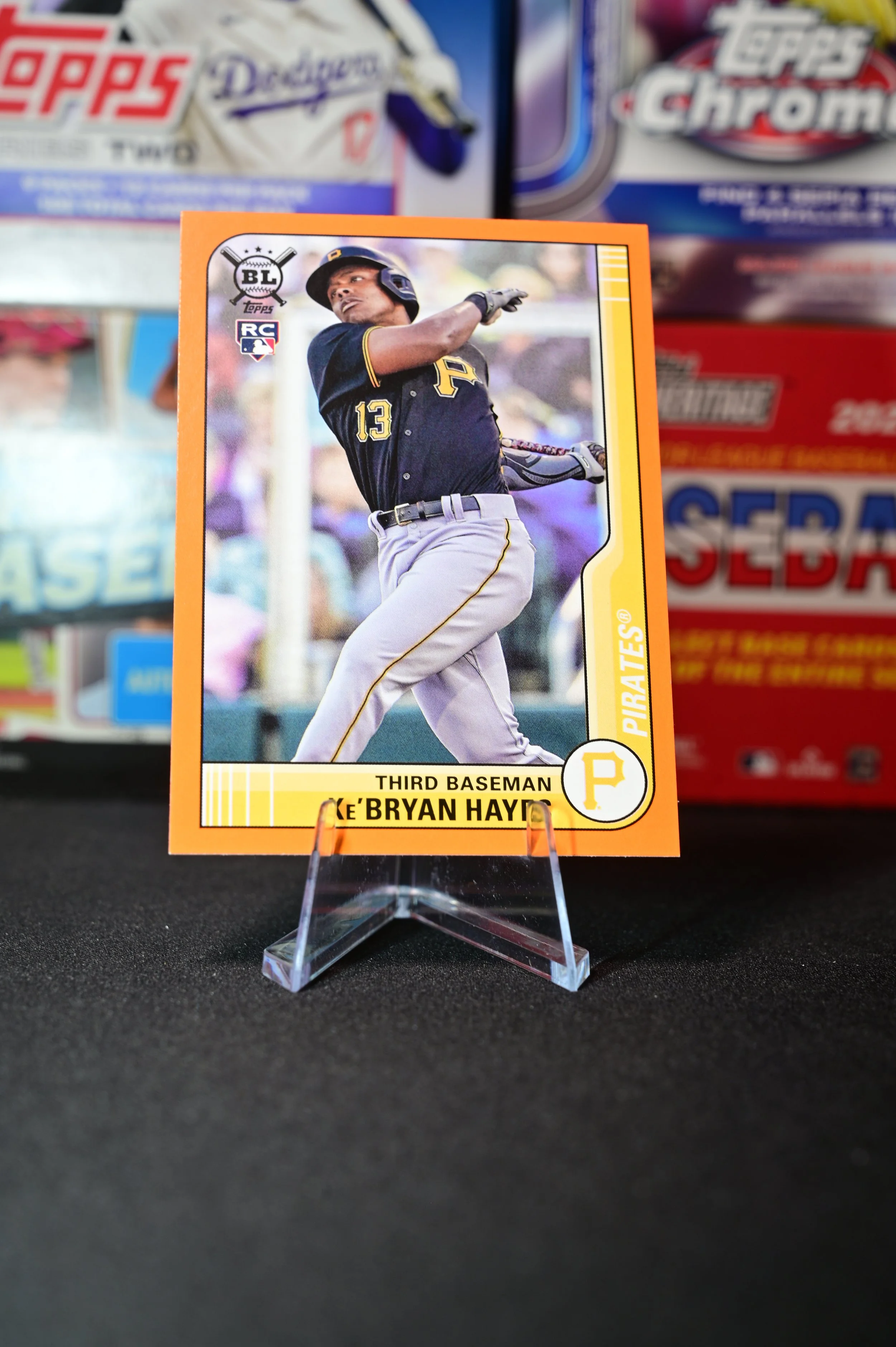 2021 Topps Big League - Ke'bryan Hayes - Orange Border Parallel - Pittsburgh Pirates - (RC)