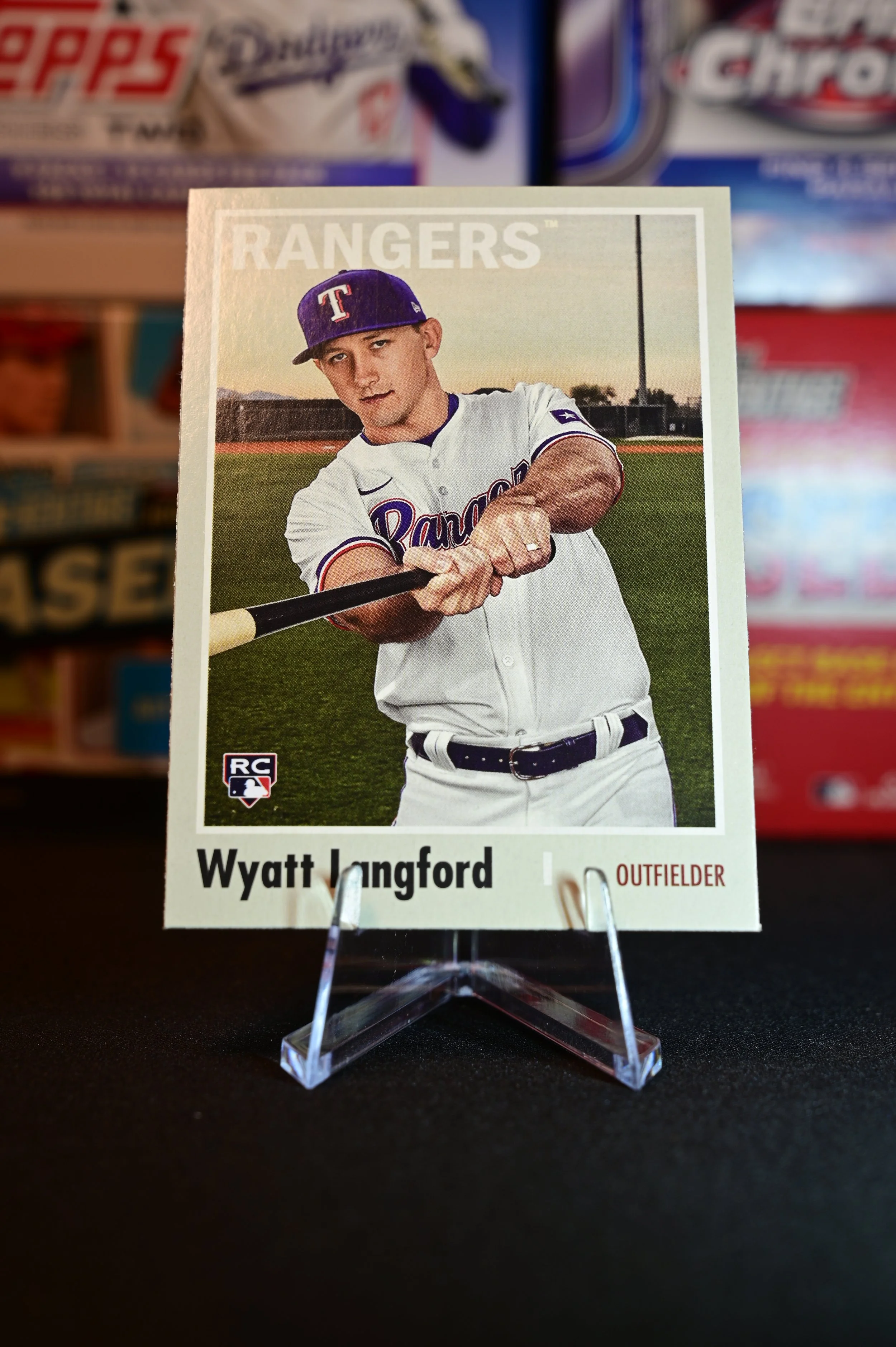 2024 Topps Archives - Wyatt Langford - base - Texas Rangers - (RC)