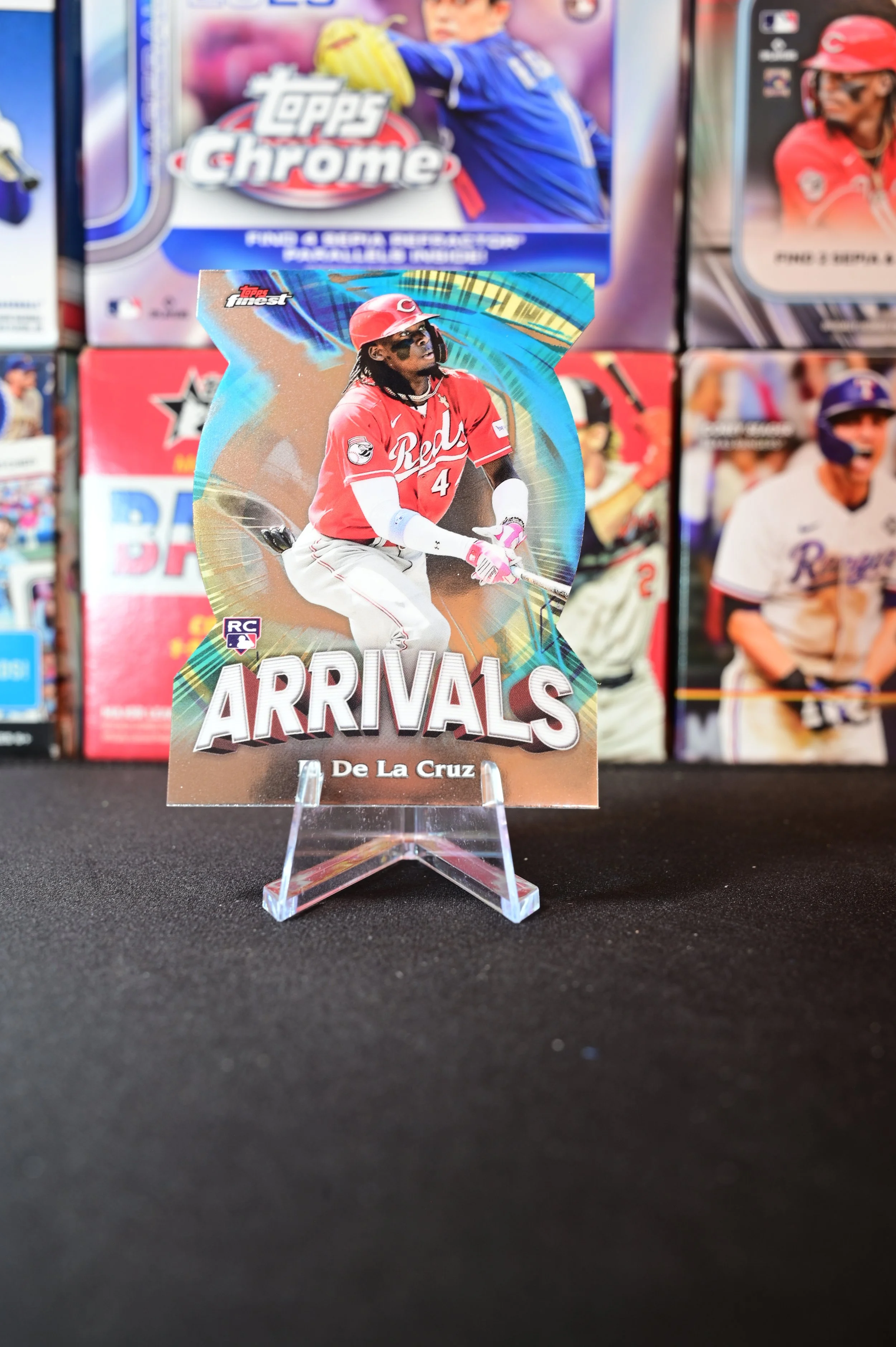 2024 Topps Finest - Elly de la Cruz - Arrivals Die-Cut Insert - Cincinnati Reds - RC