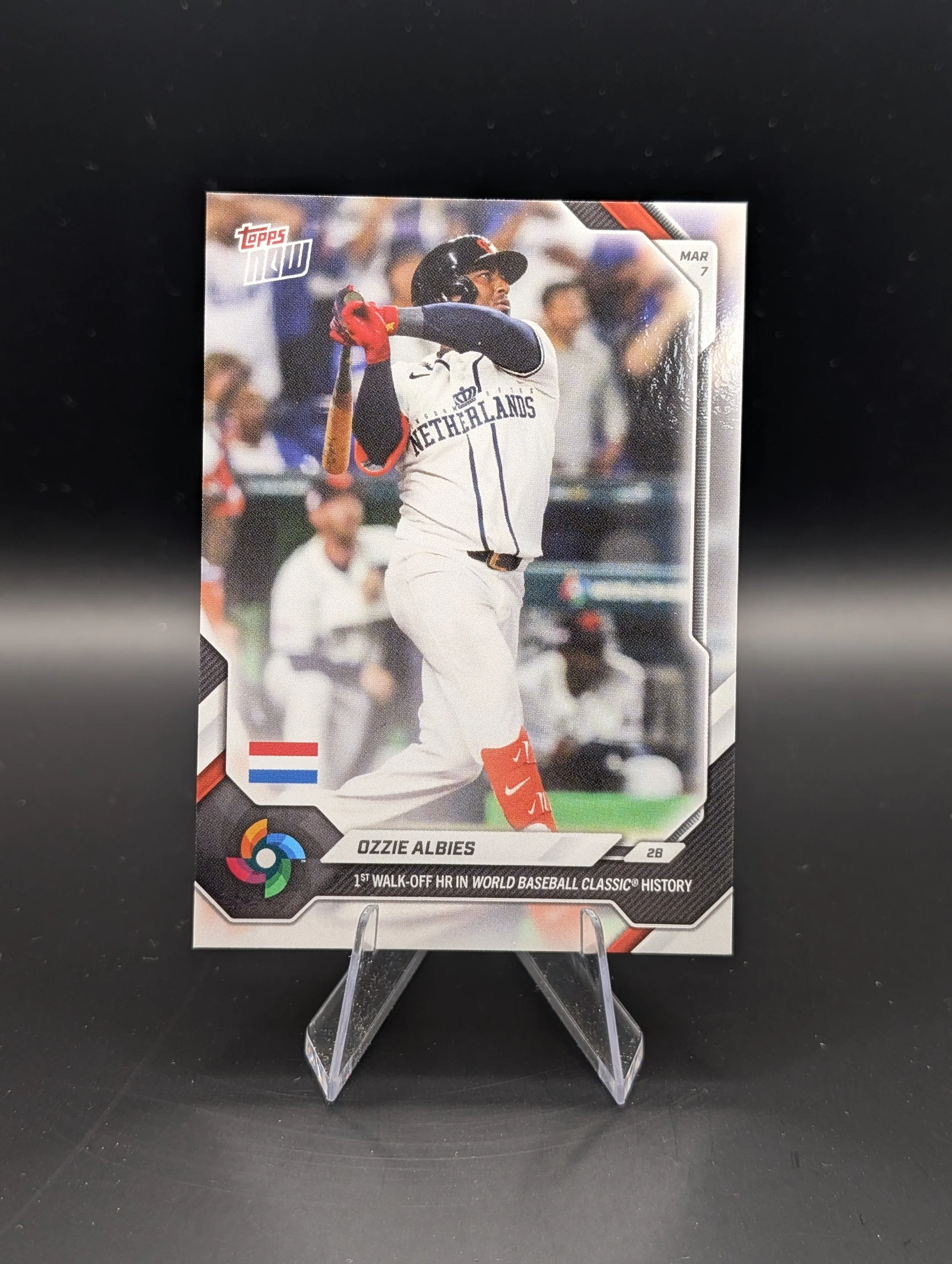 2026 Topps NOW - Ozzie Albies - base - Team Netherlands WBC