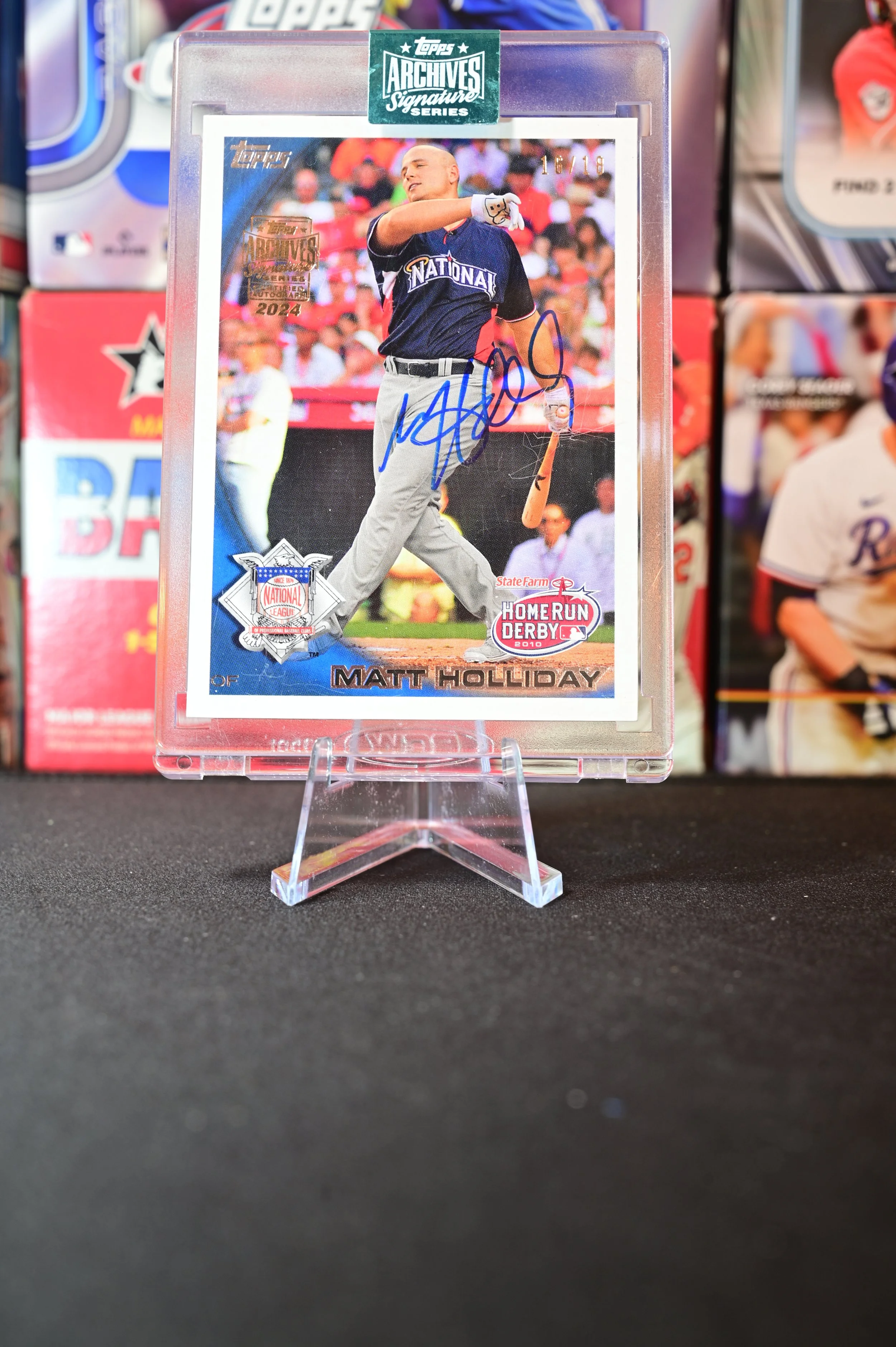 2024 Topps Archives Signature Series - Matt Holliday - 2010 Topps Autograph /18 - Colorado Rockies St. Louis Cardinals