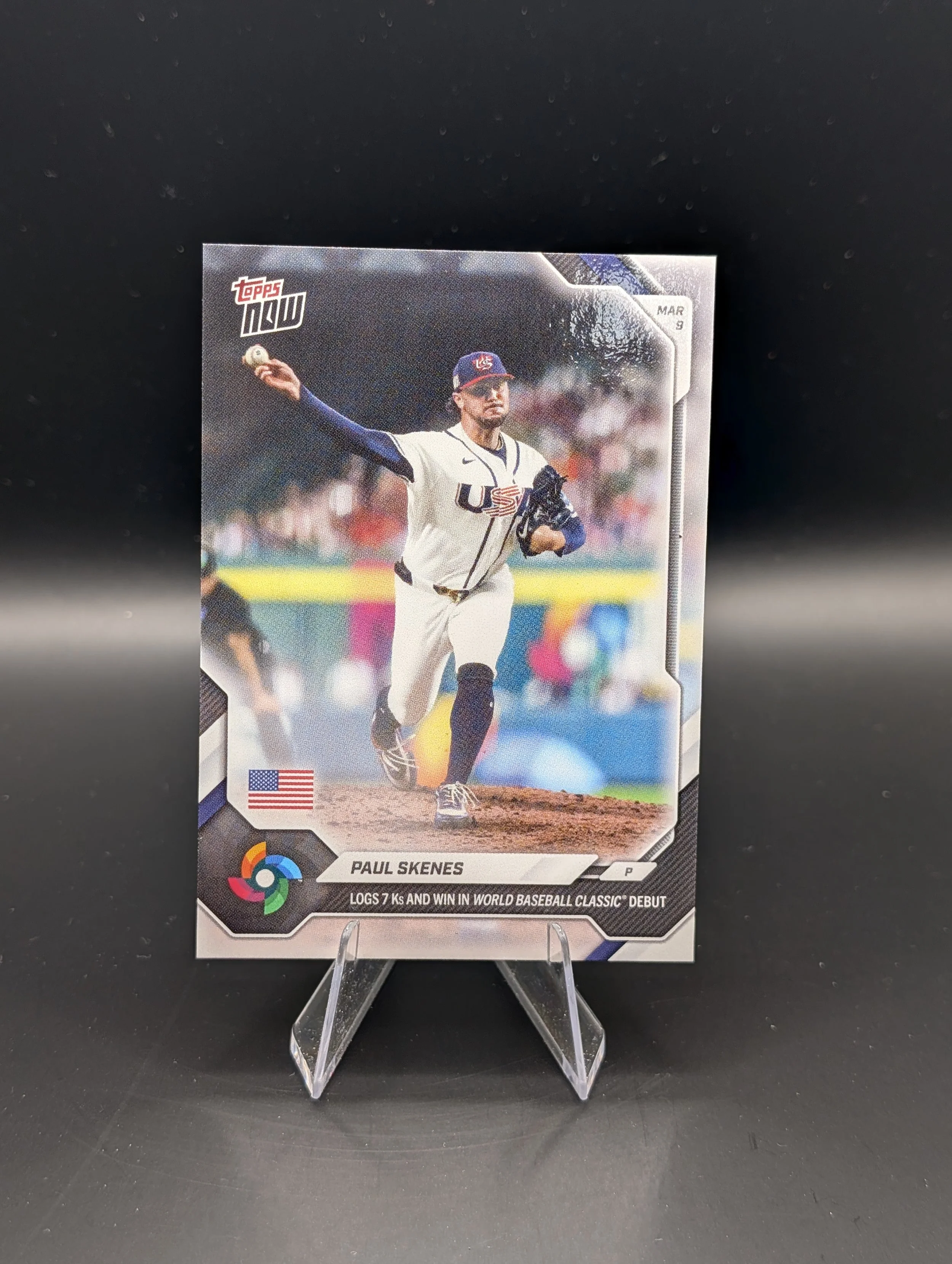 2026 Topps NOW - Paul Skenes - base - Team USA WBC