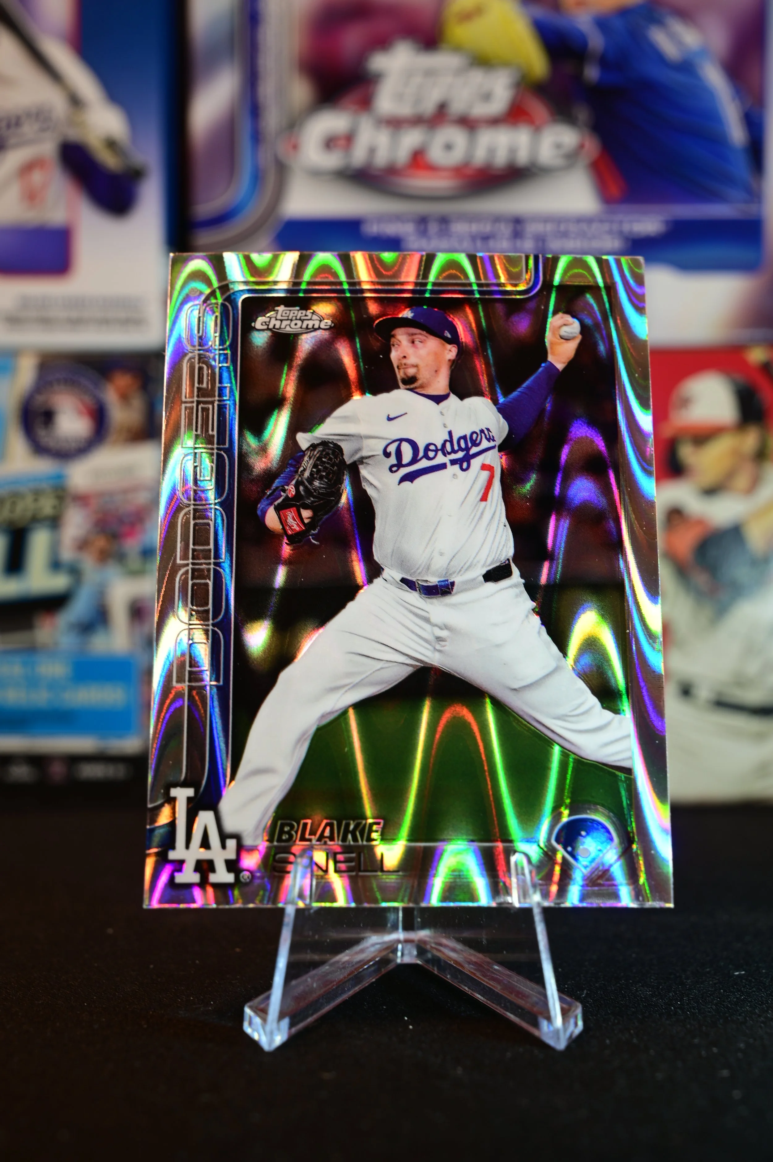 2025 Topps Chrome - Blake Snell - Raywave Refractor - Los Angeles Dodgers