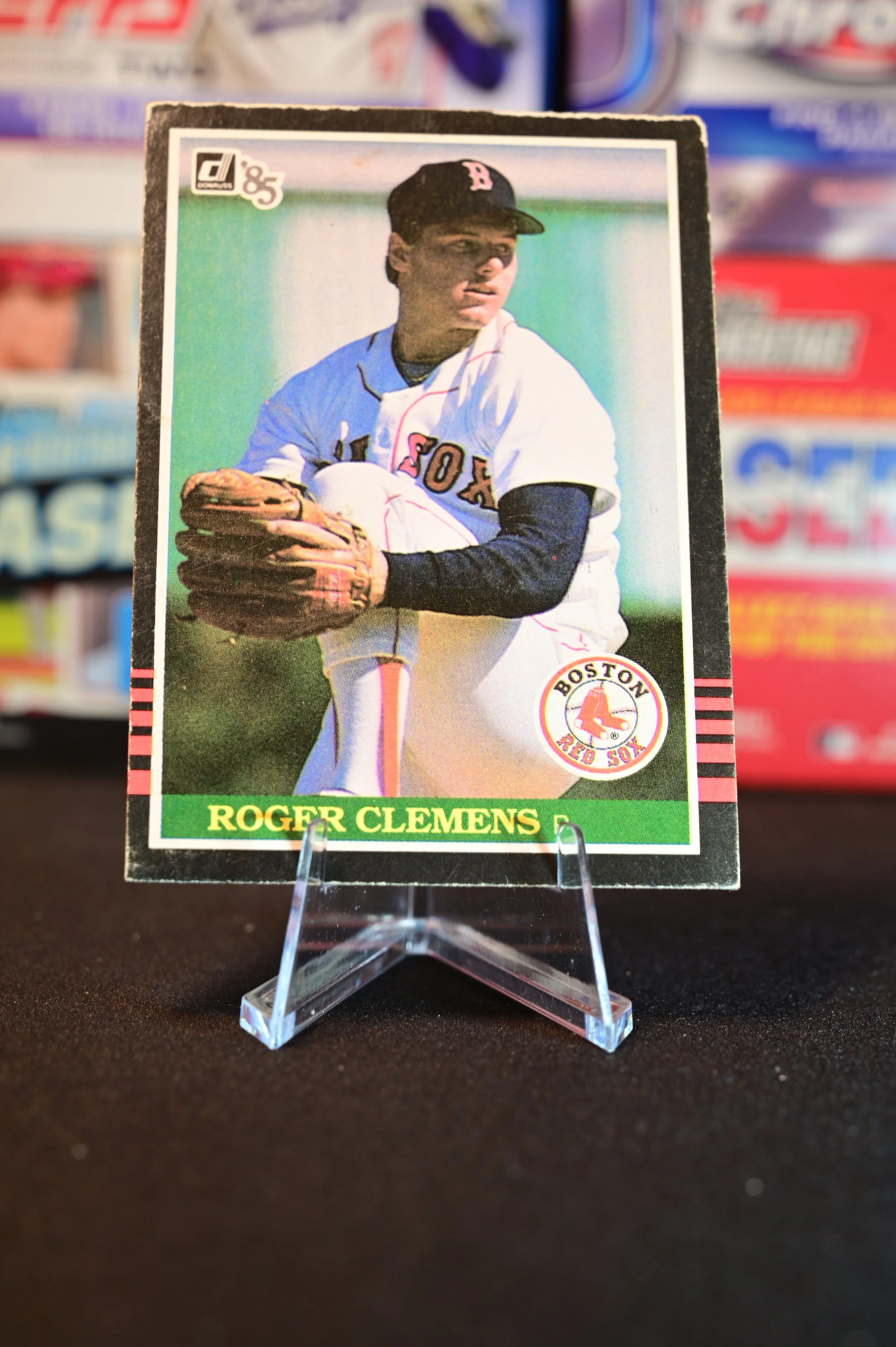 1985 Donruss - Roger Clemens - base - Boston Red Sox - (RC)