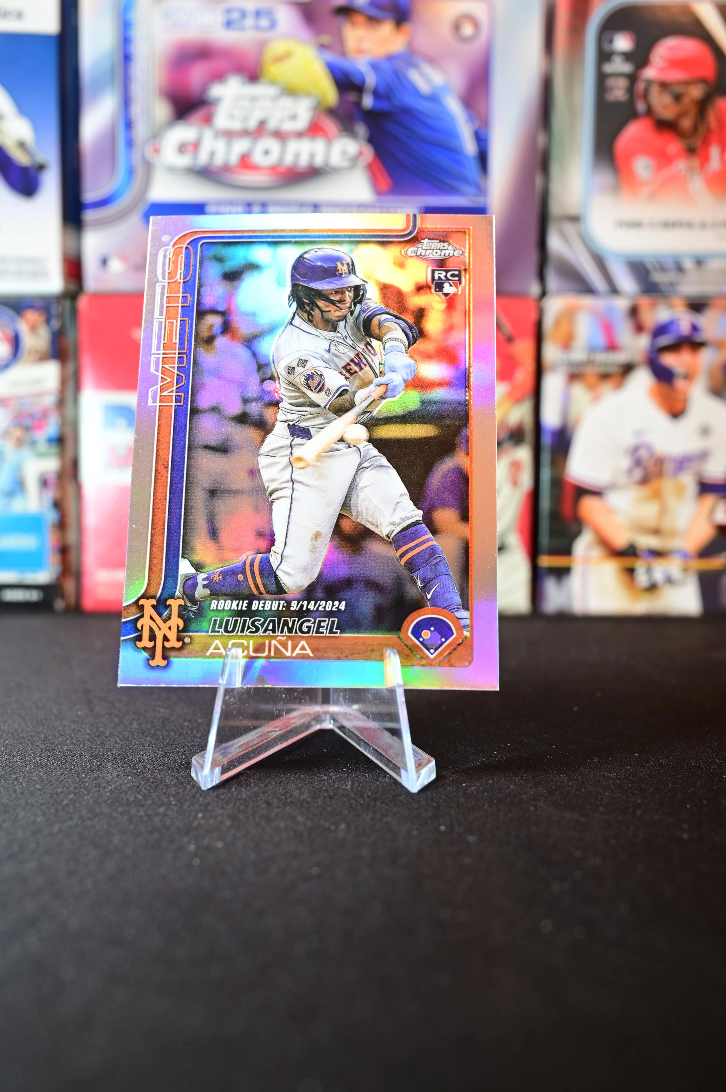 2025 Topps Chrome - Luisangel Acuna - Refractor - New York Mets - (RC)