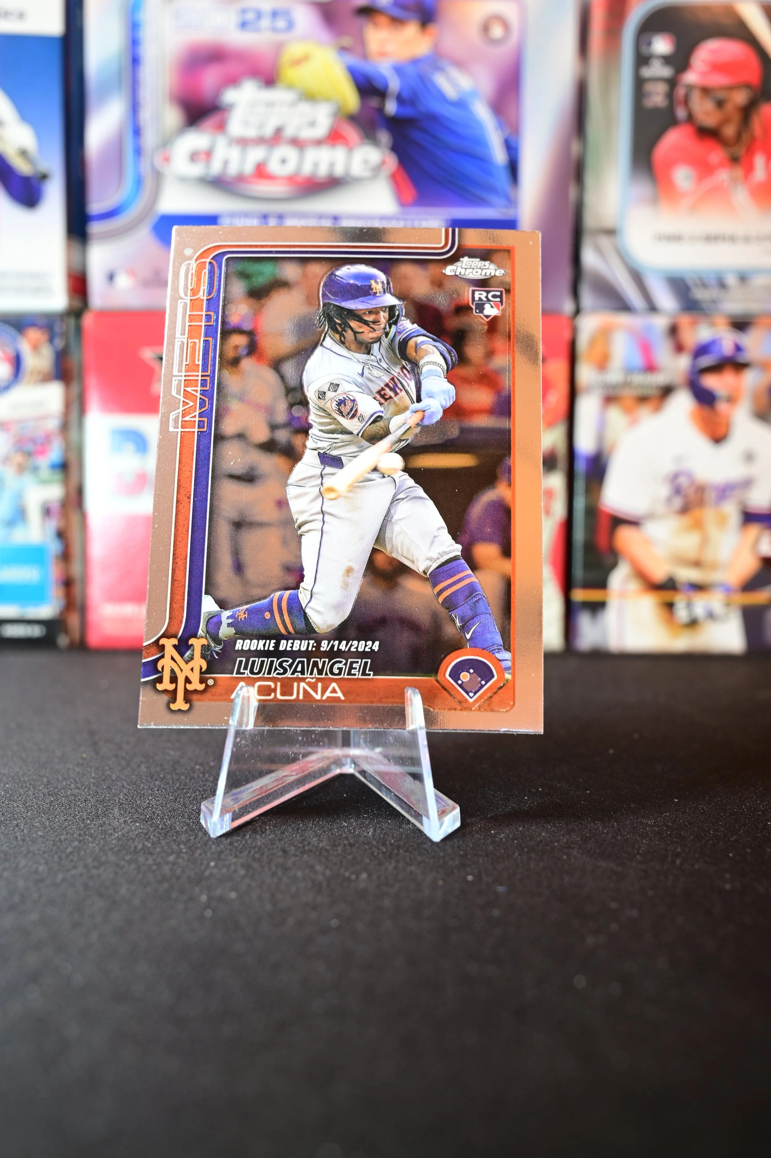 2025 Topps Chrome - Luisangel Acuna - base - New York Mets