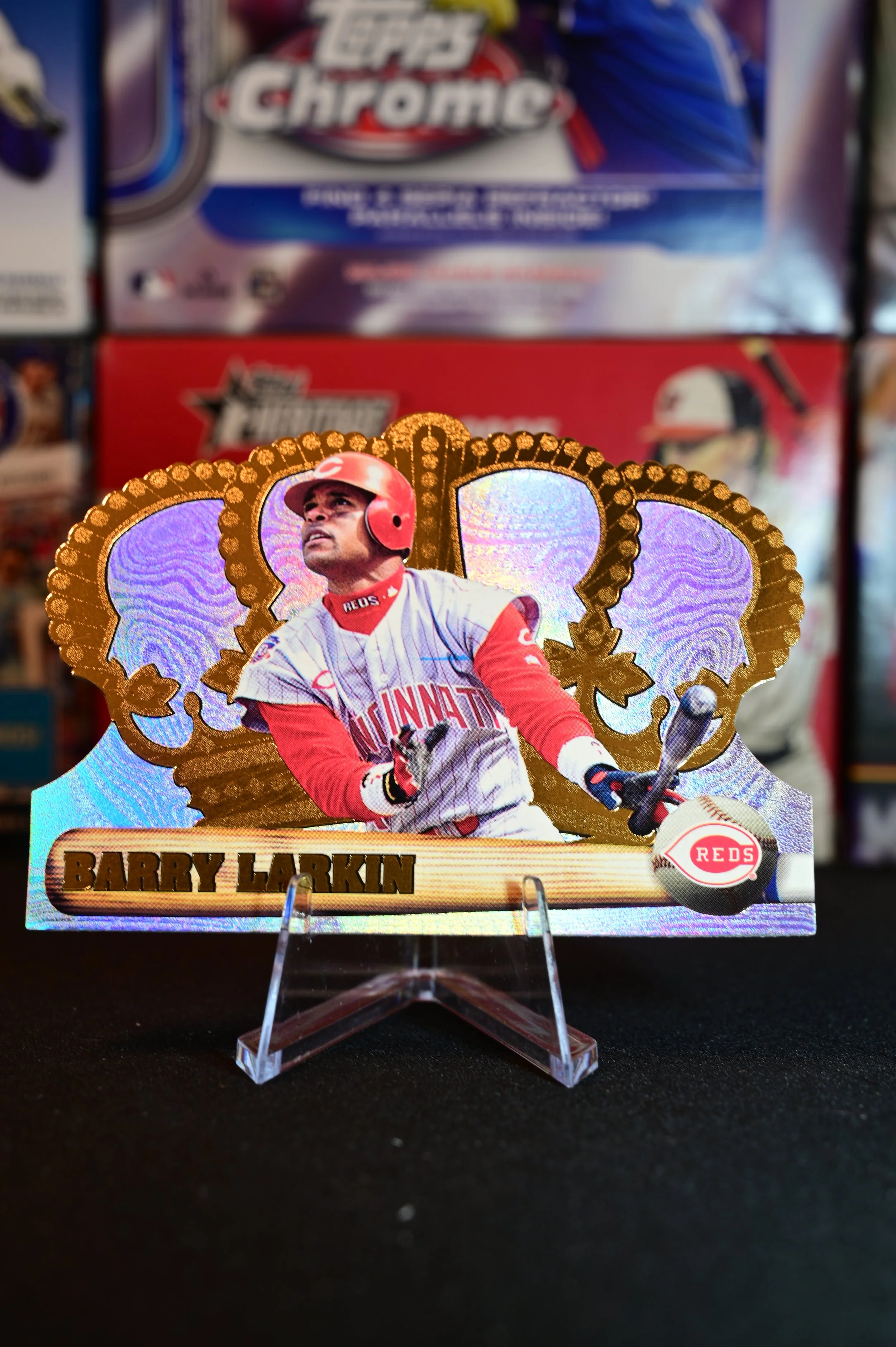 1998 Pacific - Barry Larkin - Crown Royale Insert - Cincinnati Reds