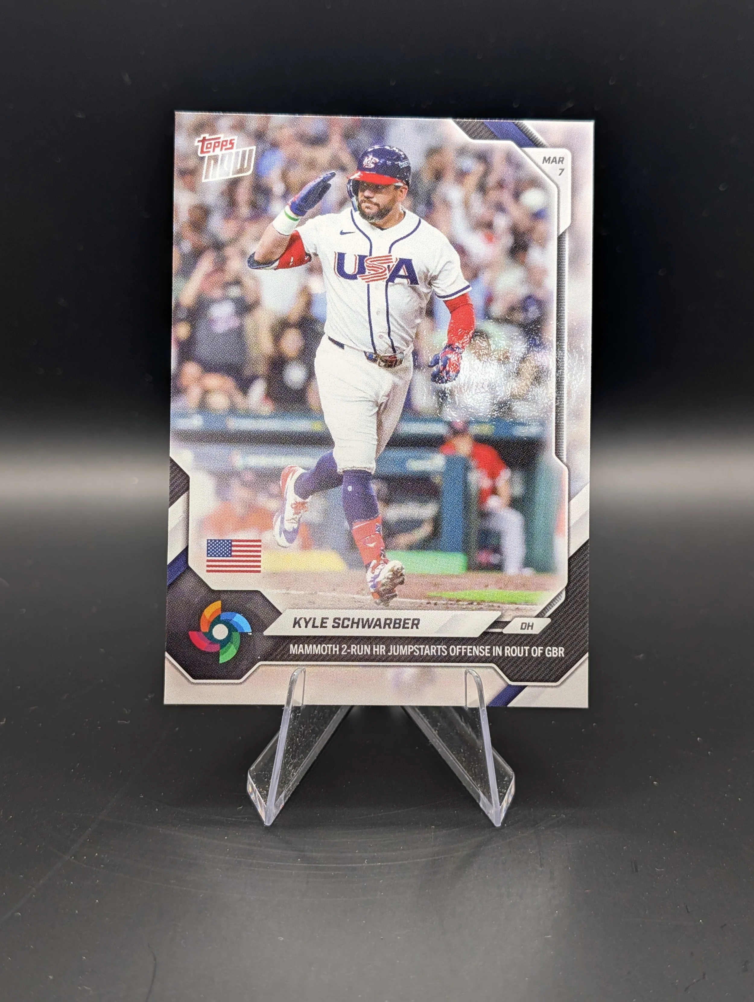 2026 Topps NOW - Kyle Schwarber - base - Team USA WBC