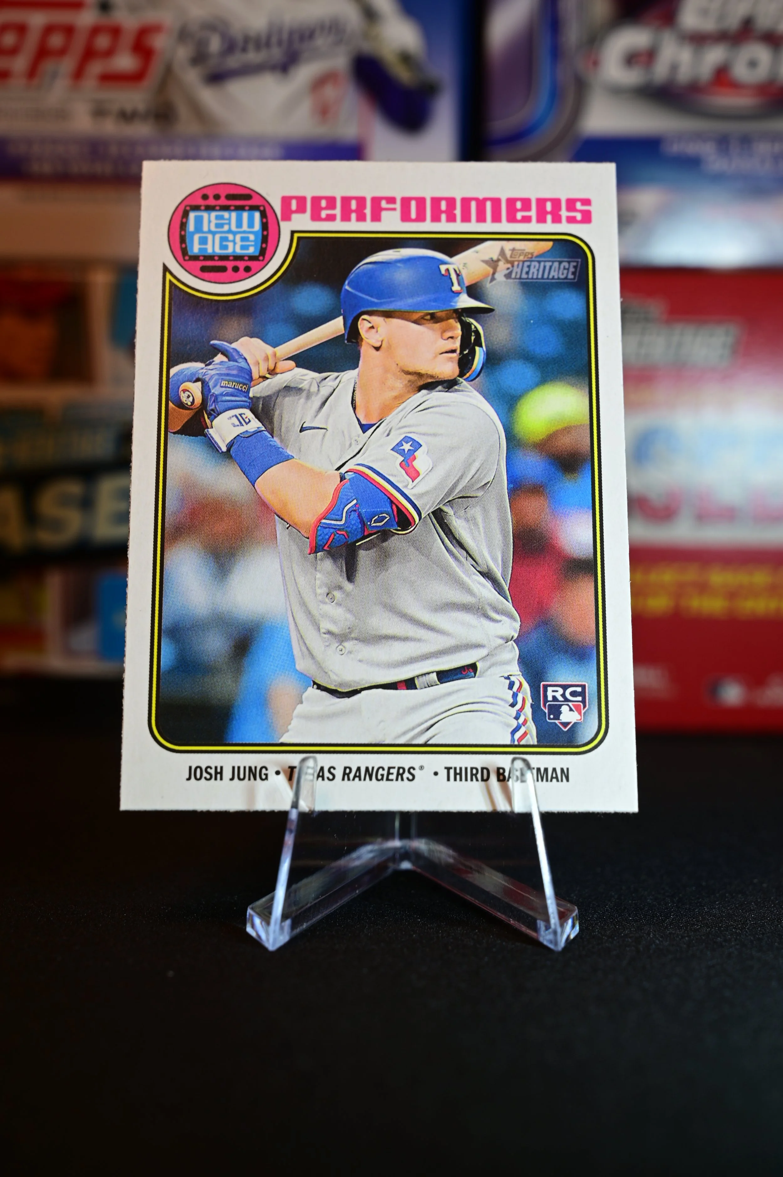 2023 Topps Heritage - Josh Jung - New Age Performers Insert - Texas Rangers - (RC)