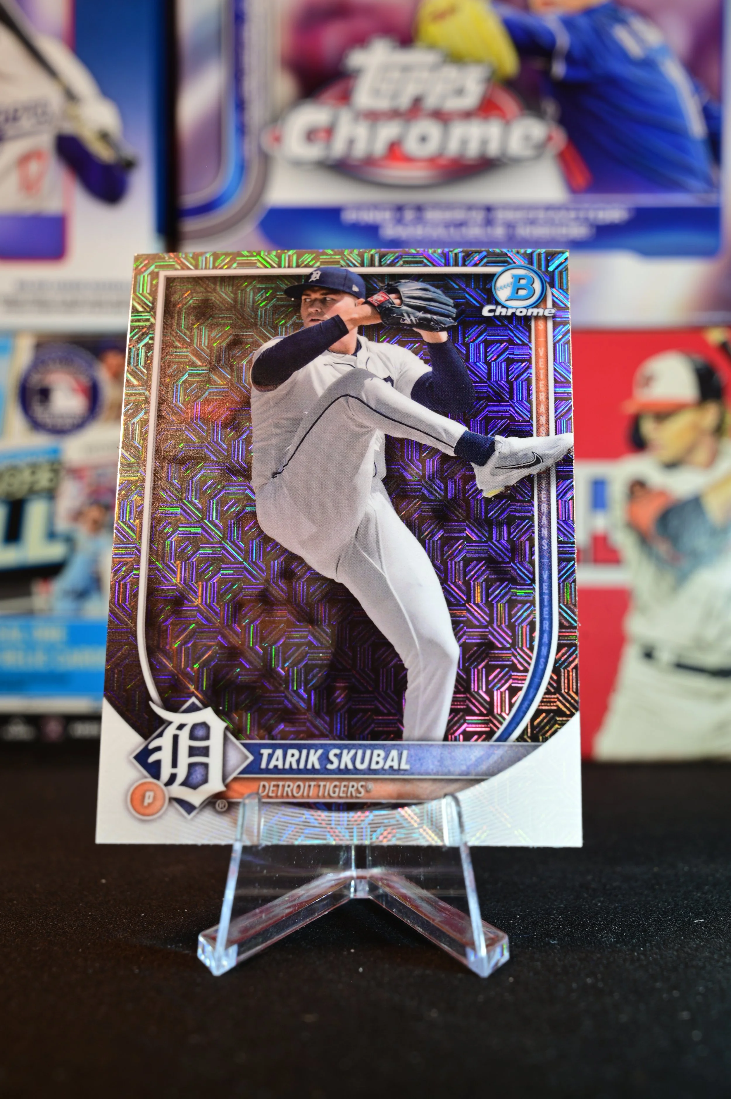 2025 Bowman Chrome - Tarik Skubal - Mojo refractor - Detroit Tigers