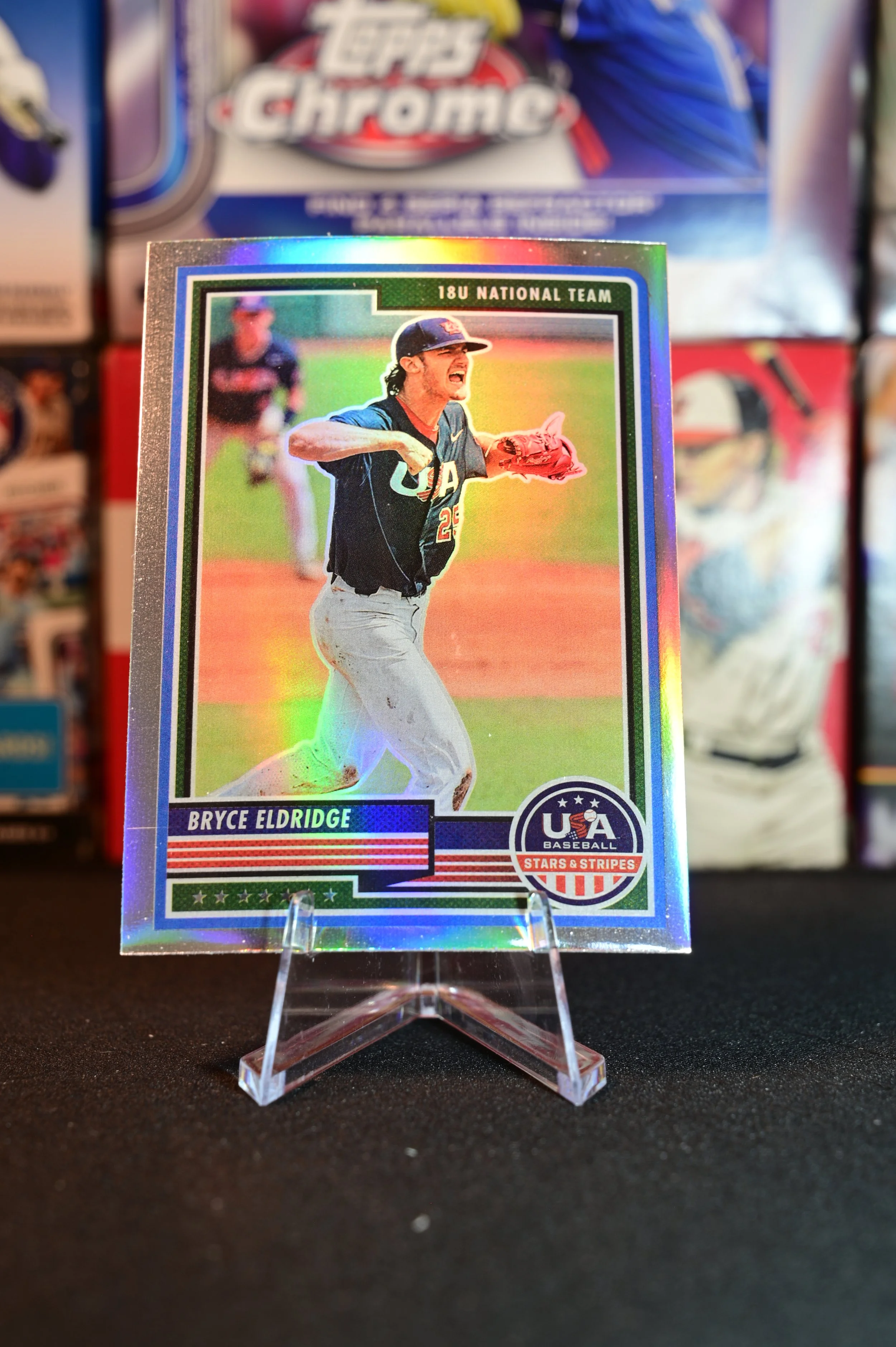 2023 Panini Stars & Stripes - Bryce Eldridge - Refractor - USA 18U National Team