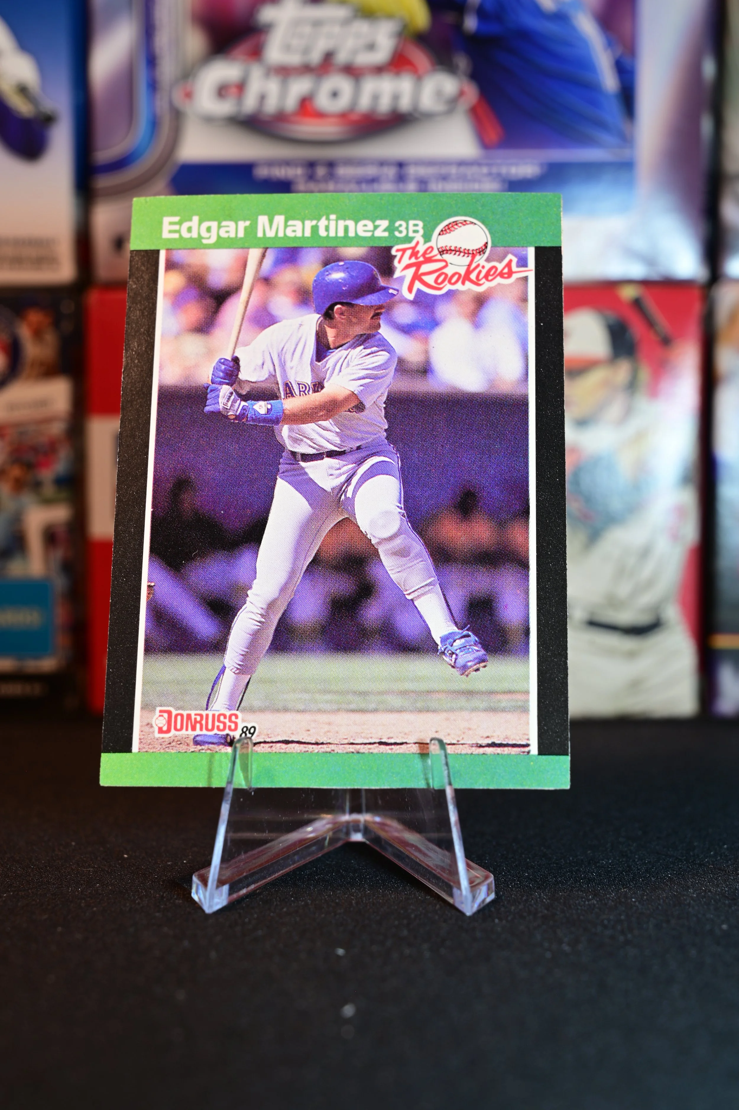 1989 Donruss The Rookies - Edgar Martinez - base - Seattle Mariners - (RC)