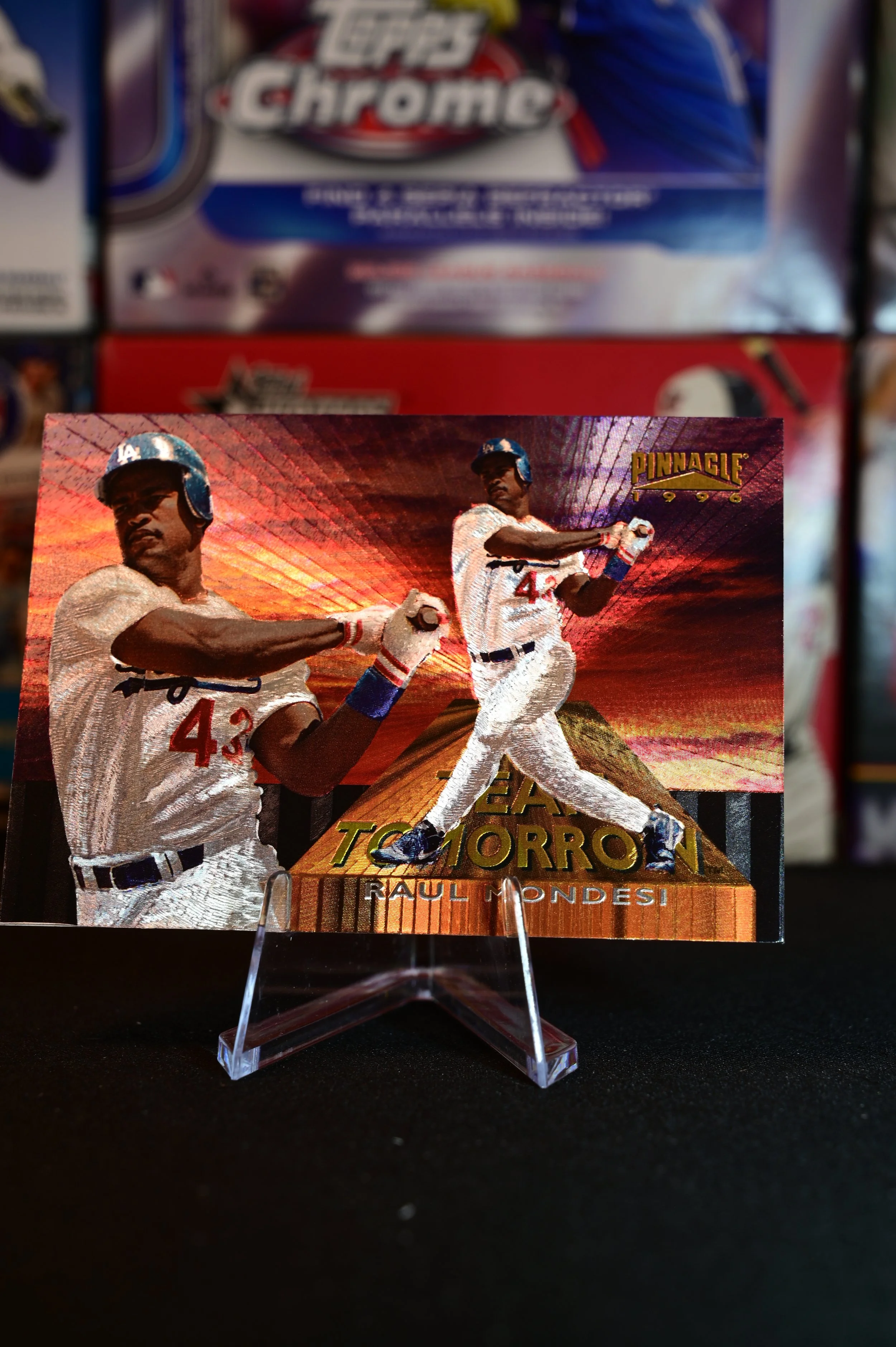 1996 Pinnacle - Raul Mondesi - Team Tomorrow Insert - Los Angeles Dodgers