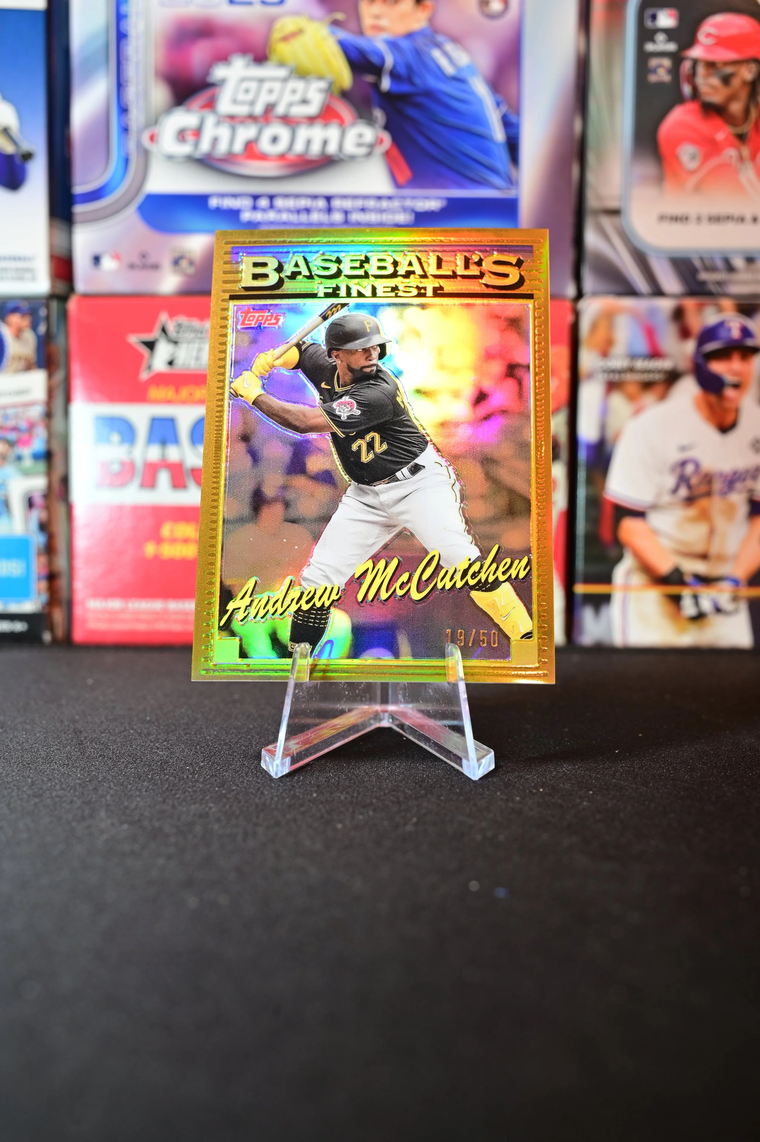 2024 Topps Finest - Andrew McCutchen - Baseball's Finest Insert Yellow /50 - Color Match - Pittsburgh Pirates
