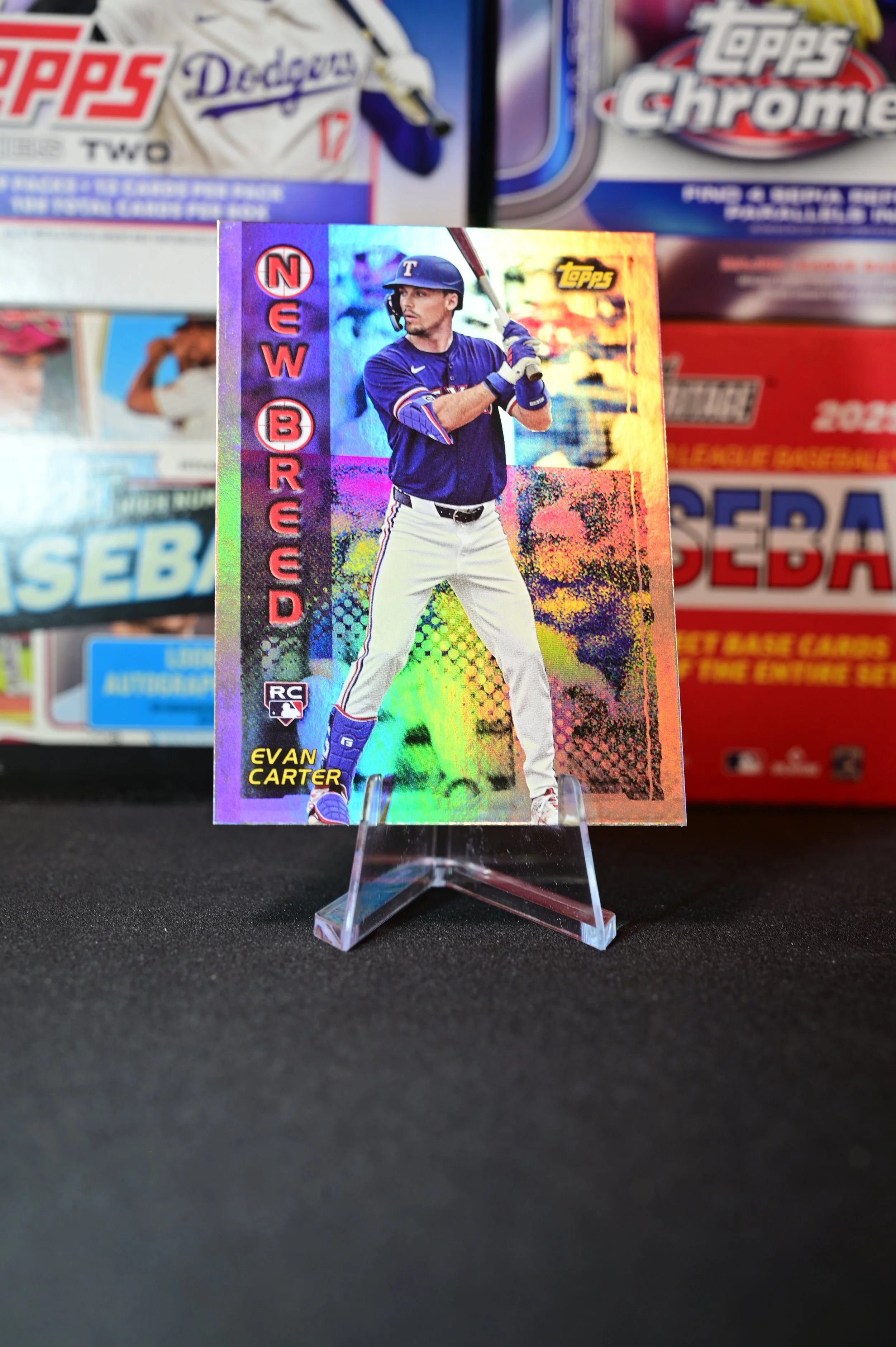 2024 Topps Archives - Evan Carter - New Breed Insert - Texas Rangers - (RC)