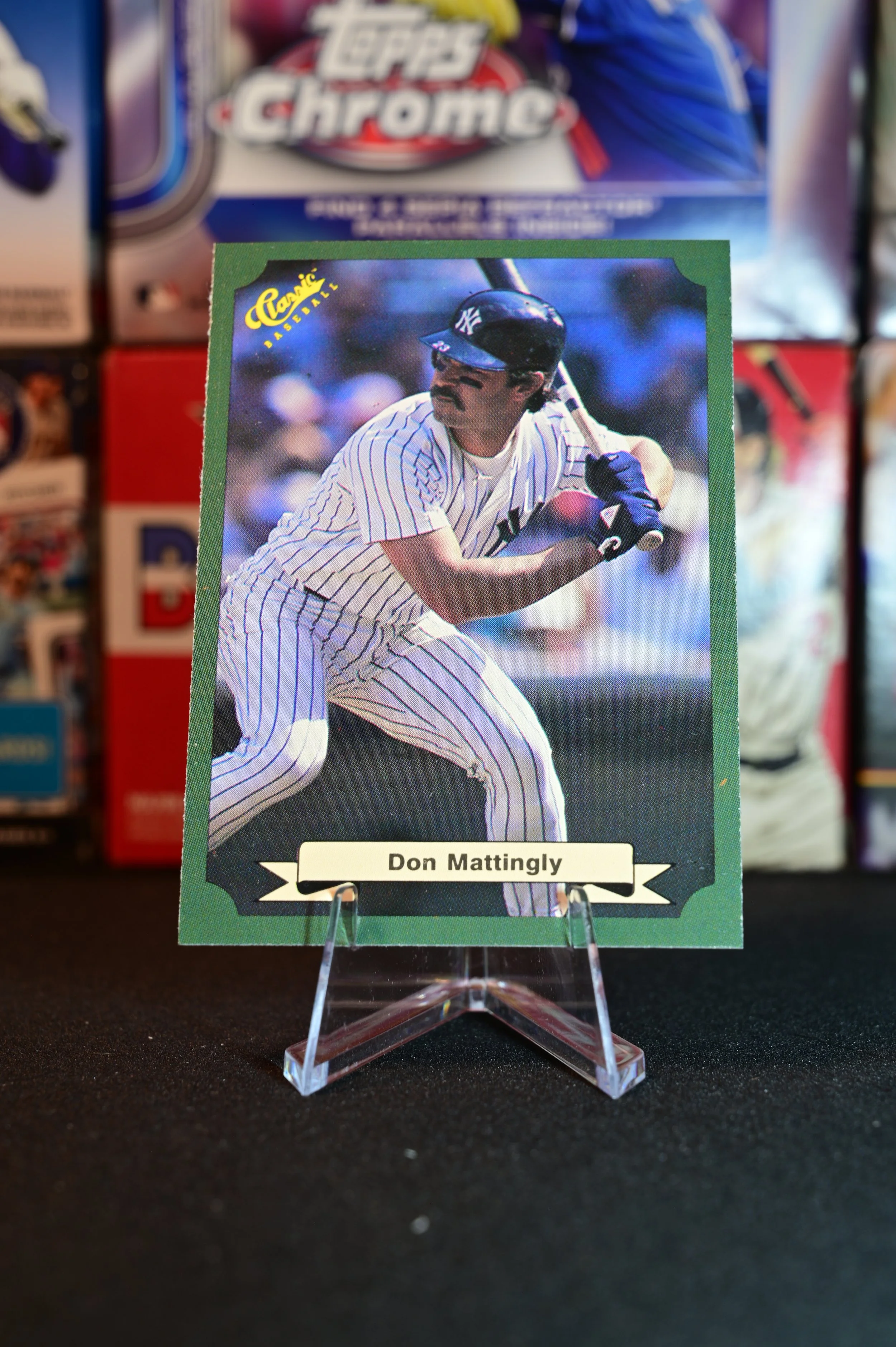 1987 Classic Green - Don Mattingly - base - New York Yankees