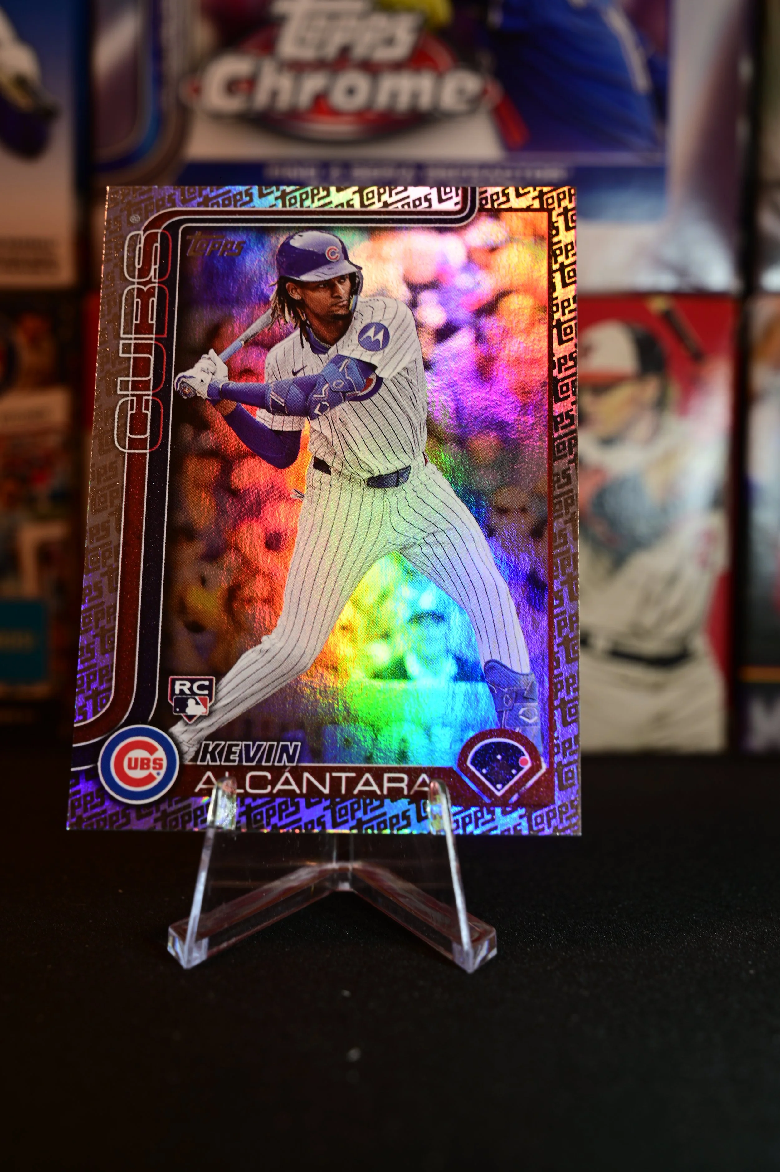 2025 Topps - Kevin Alcantara - Toppsfractor Parallel - Chicago Cubs - (RC)