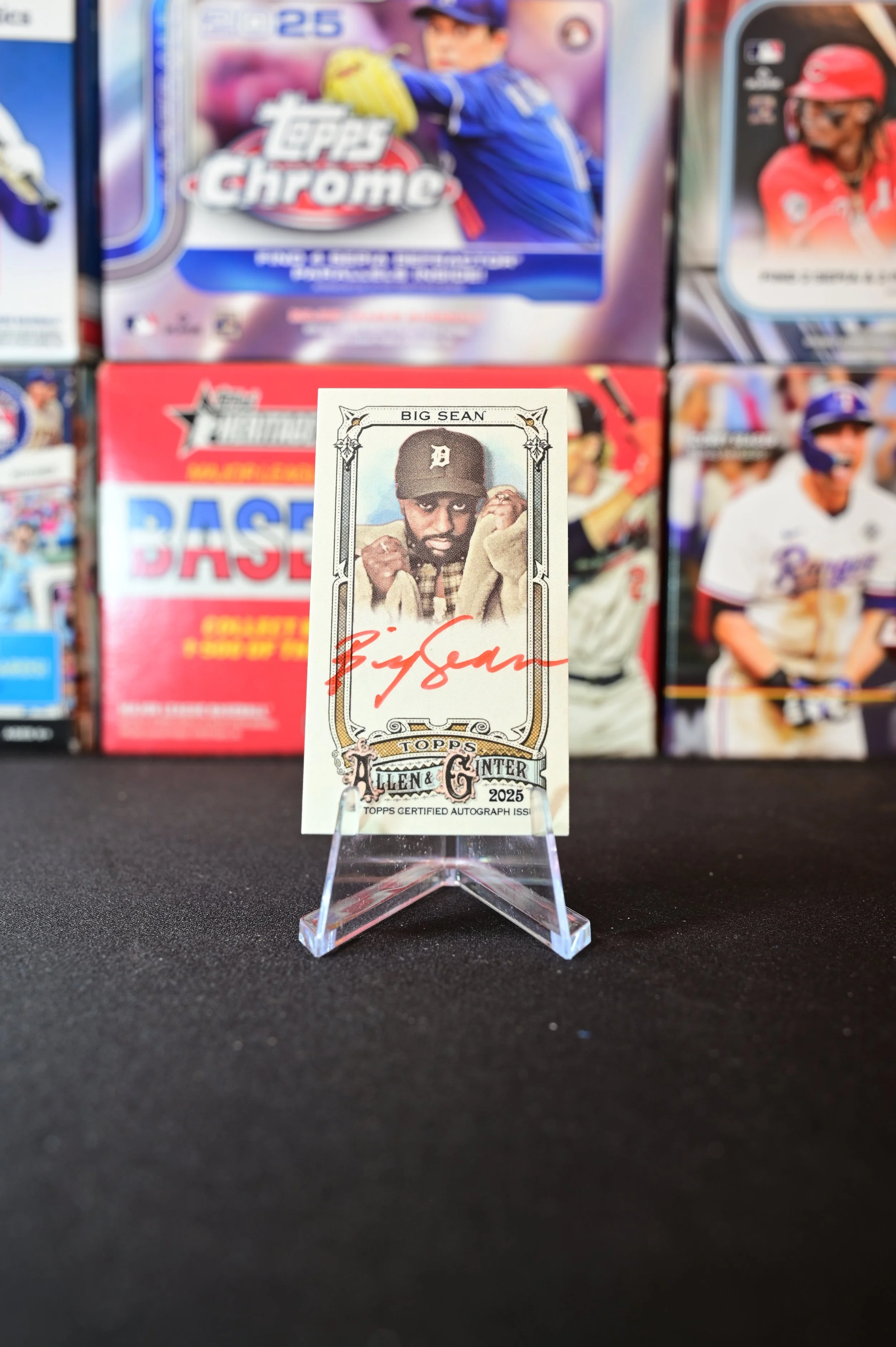 2025 Topps Allen & Ginter - Big Sean - Red Ink Mini Auto (from double-rip card) /10