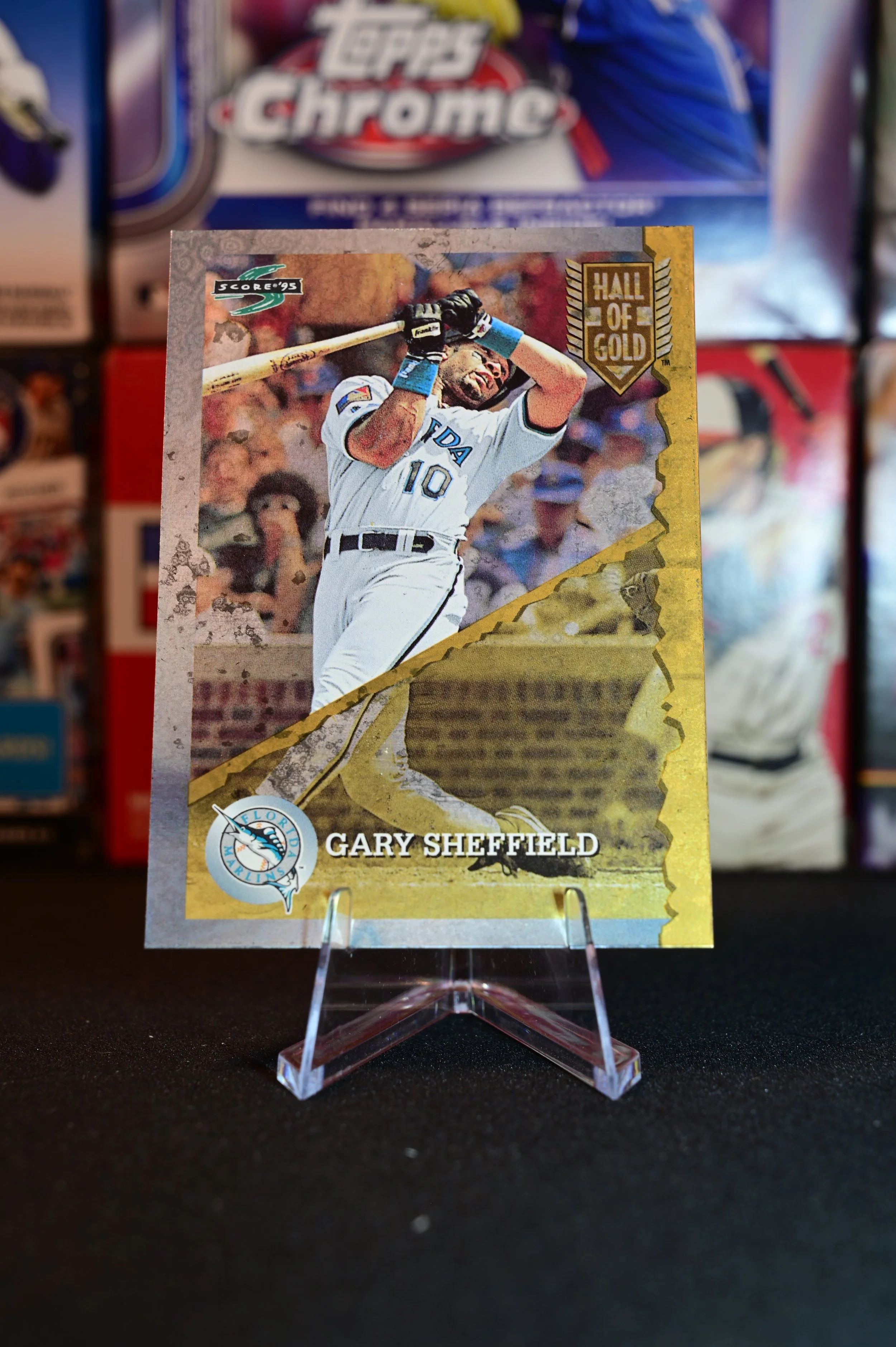 1995 Score - Gary Sheffield - Hall of Gold Insert - Florida Marlins