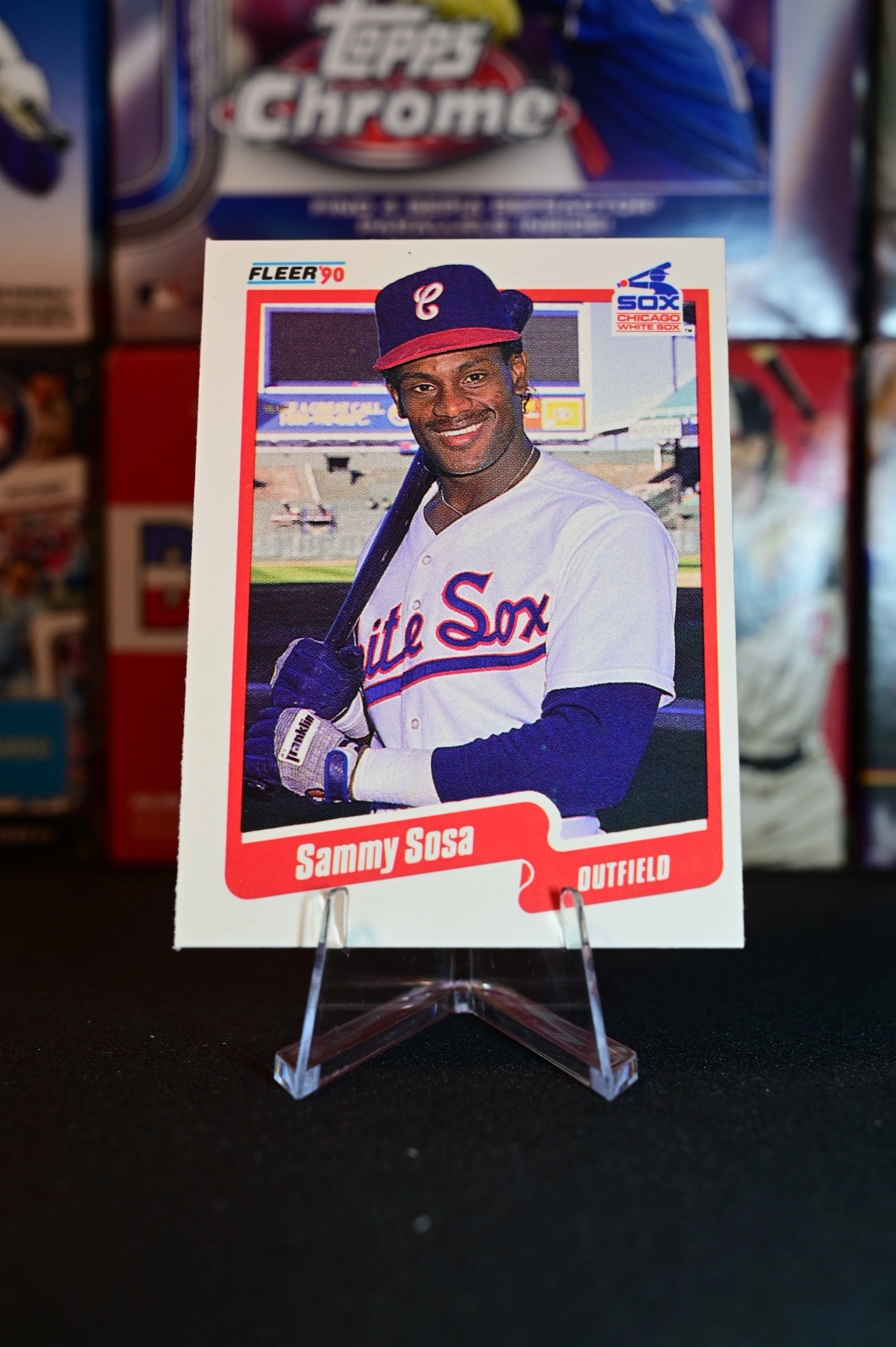 1990 Fleer - Sammy Sosa - base - Chicago White Sox - (RC)