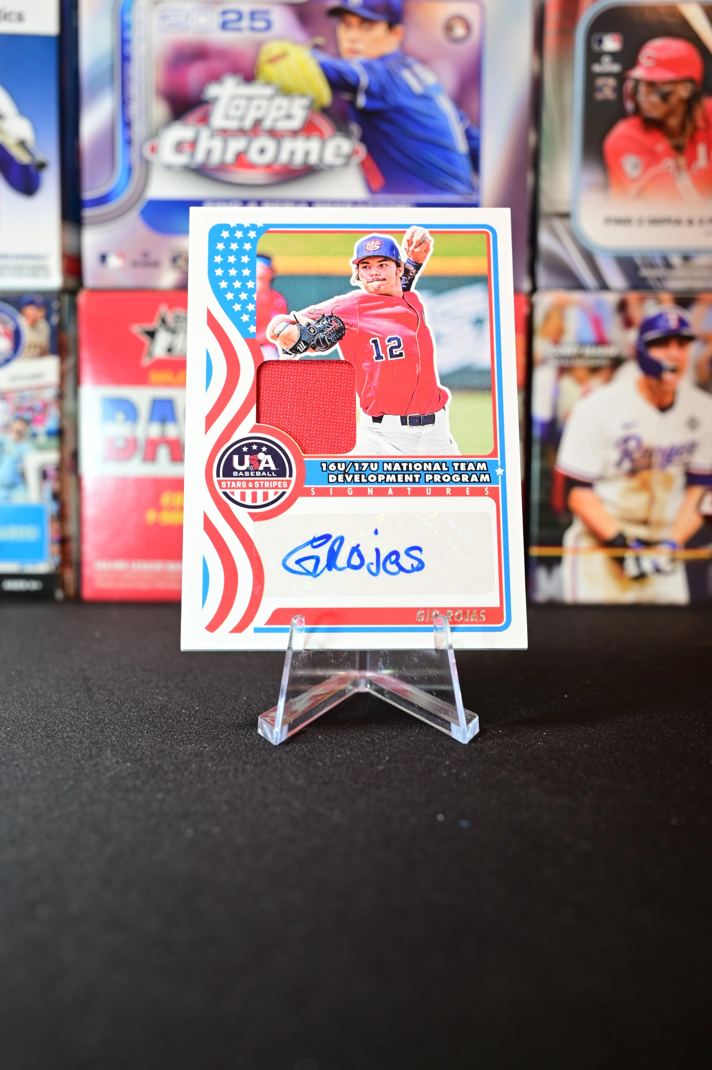 2025 Panini Stars & Stripes - Gio Rojas - Patch Autograph - 16/17U National Development Program