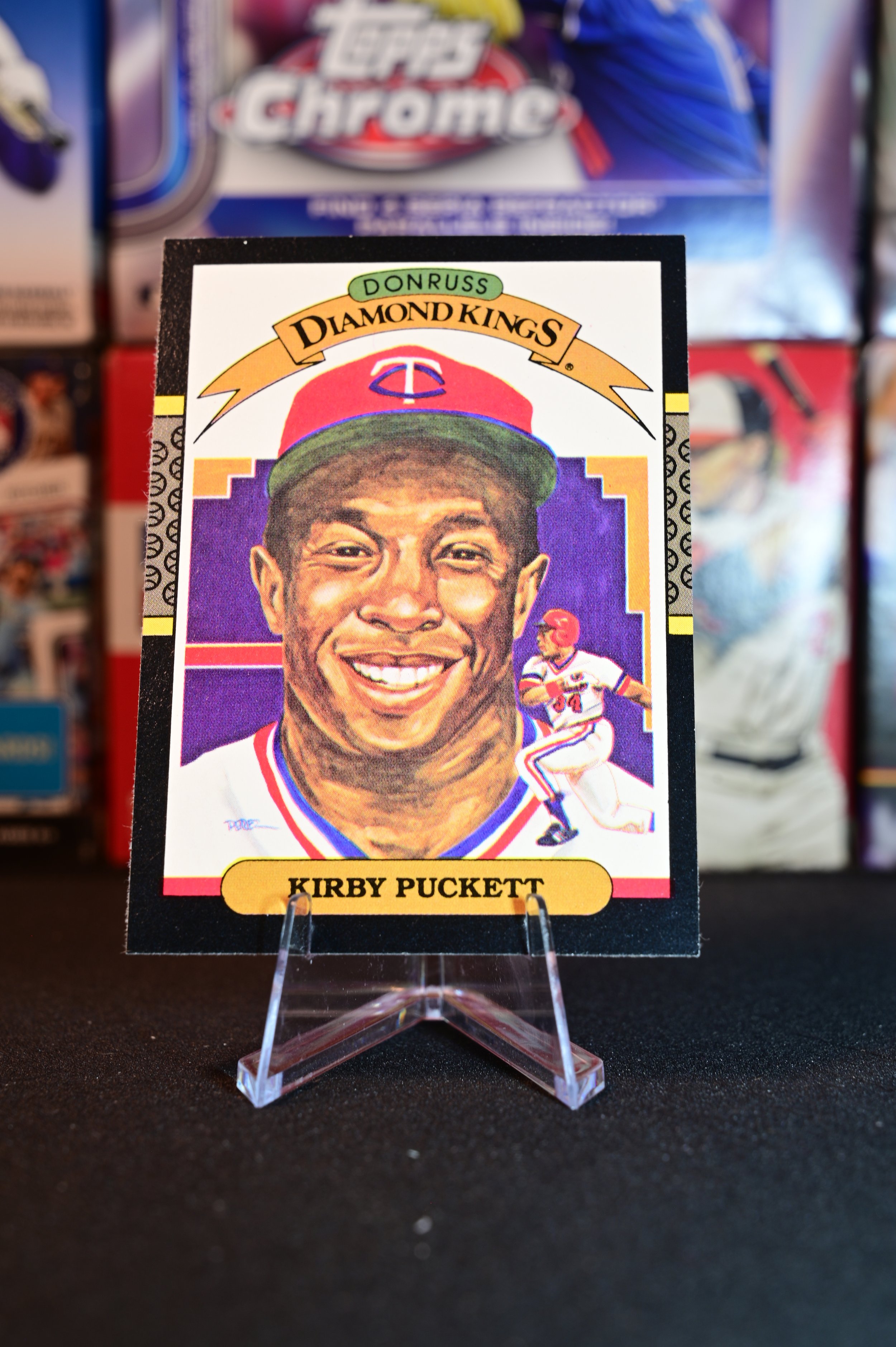 1987 Donruss - Kirby Puckett - Diamond Kings Insert - Minnesota Twins