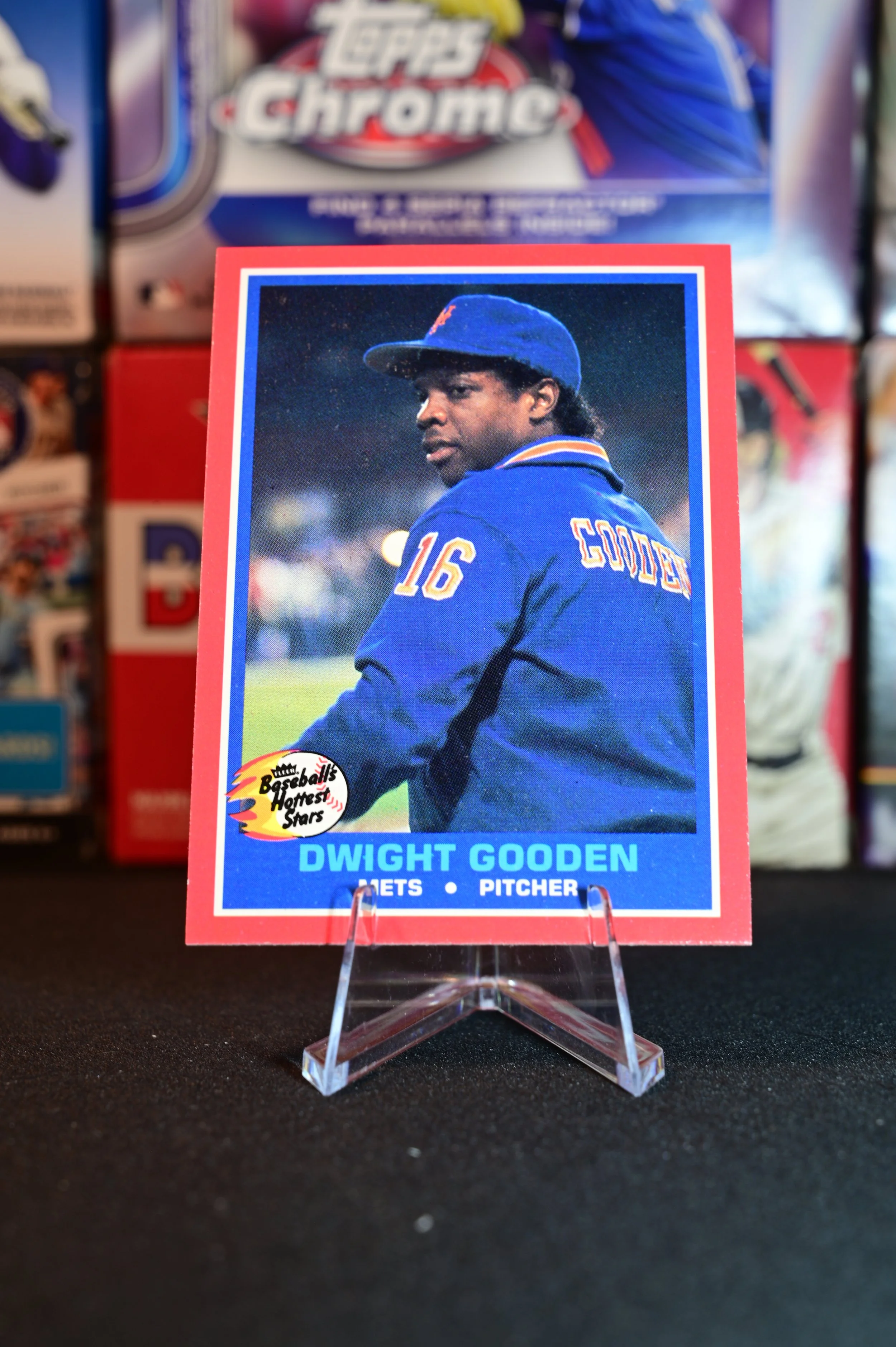 1987 Fleer Hottest Stars - Dwight Gooden - base - New York Mets