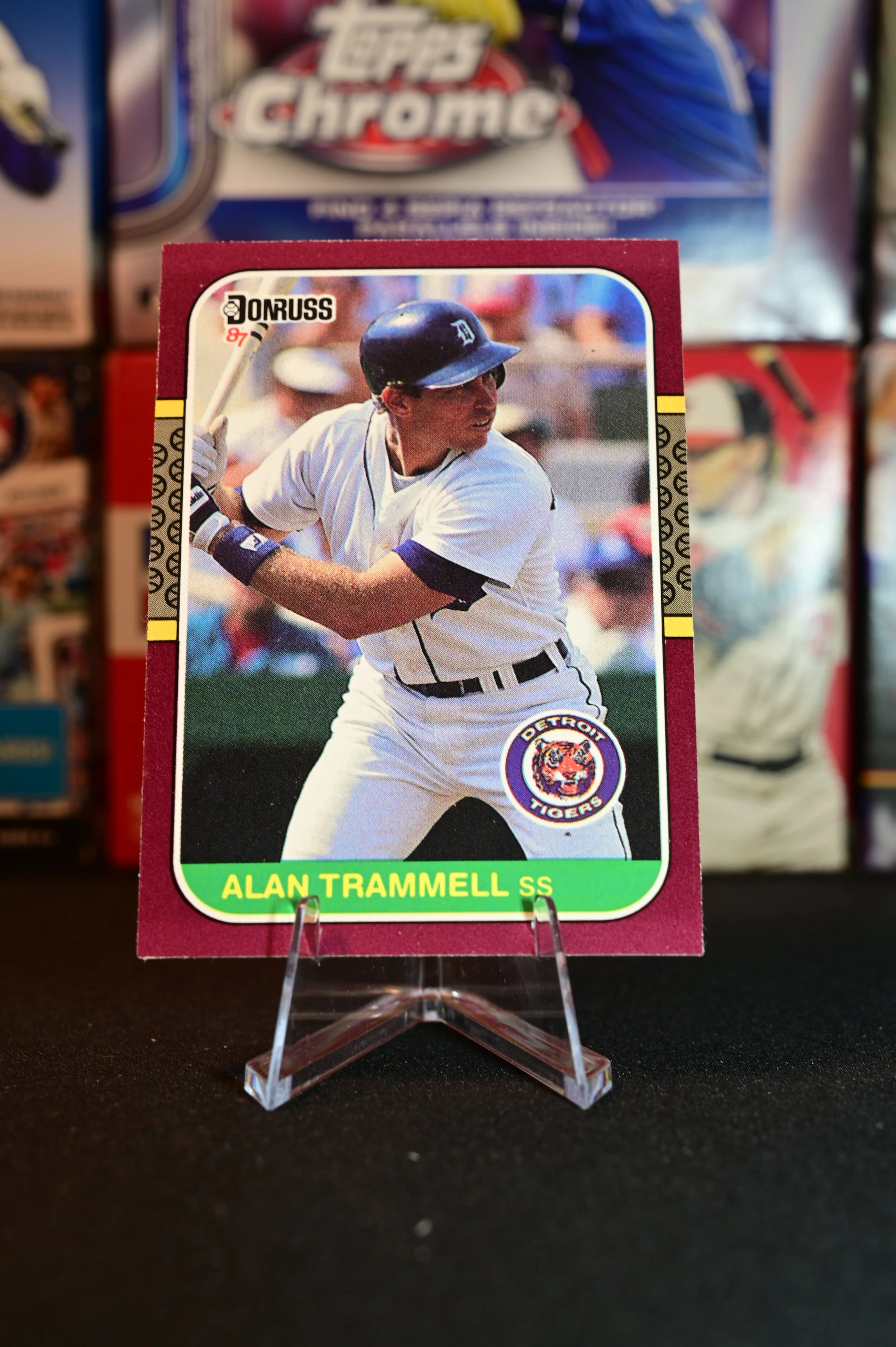 1987 Donruss Opening Day - Alan Trammell - base - Detroit Tigers