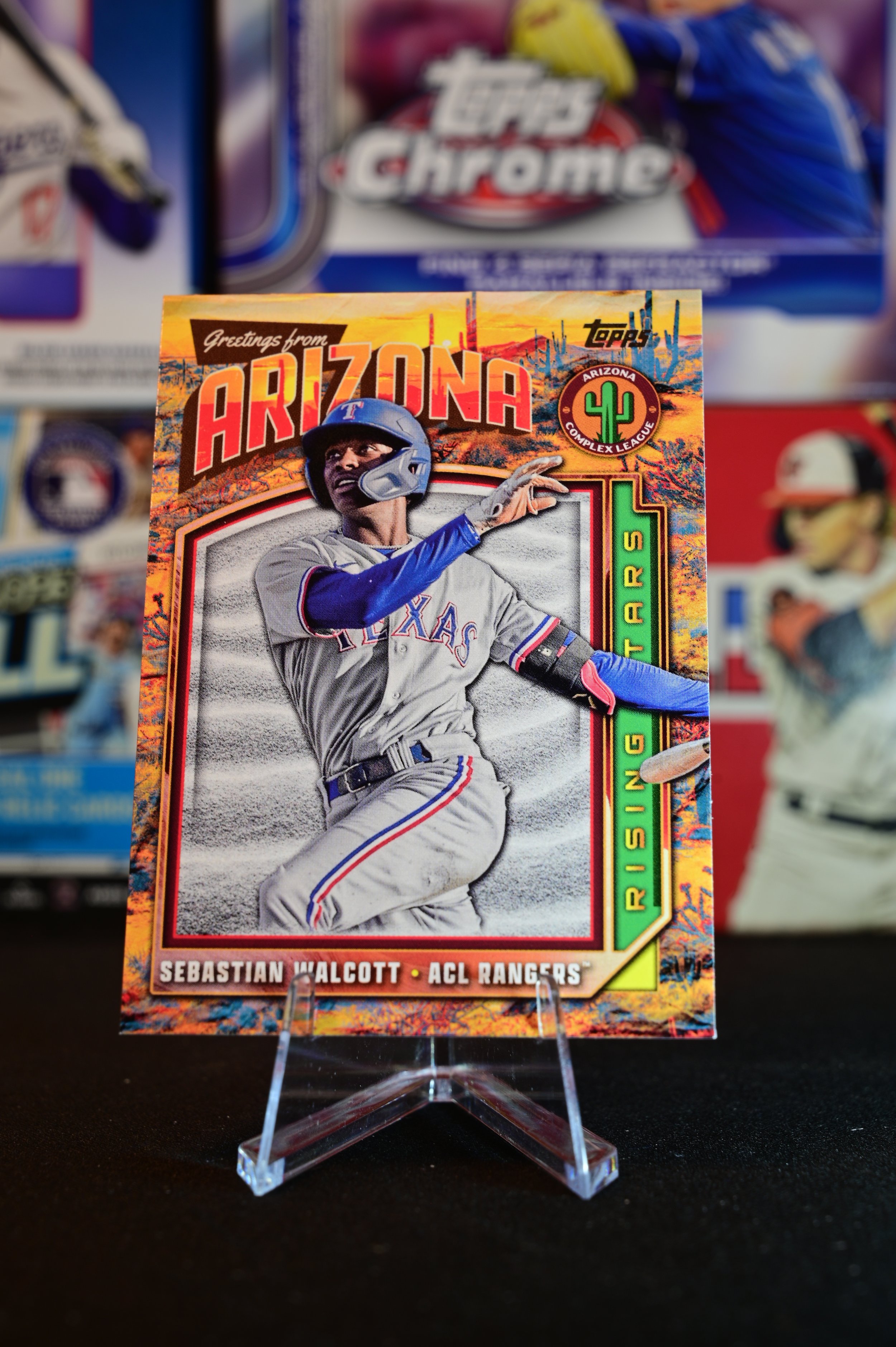 2024 Topps Pro Debut - Sebastian Walcott - Complex League Rising Stars Insert - Texas Rangers