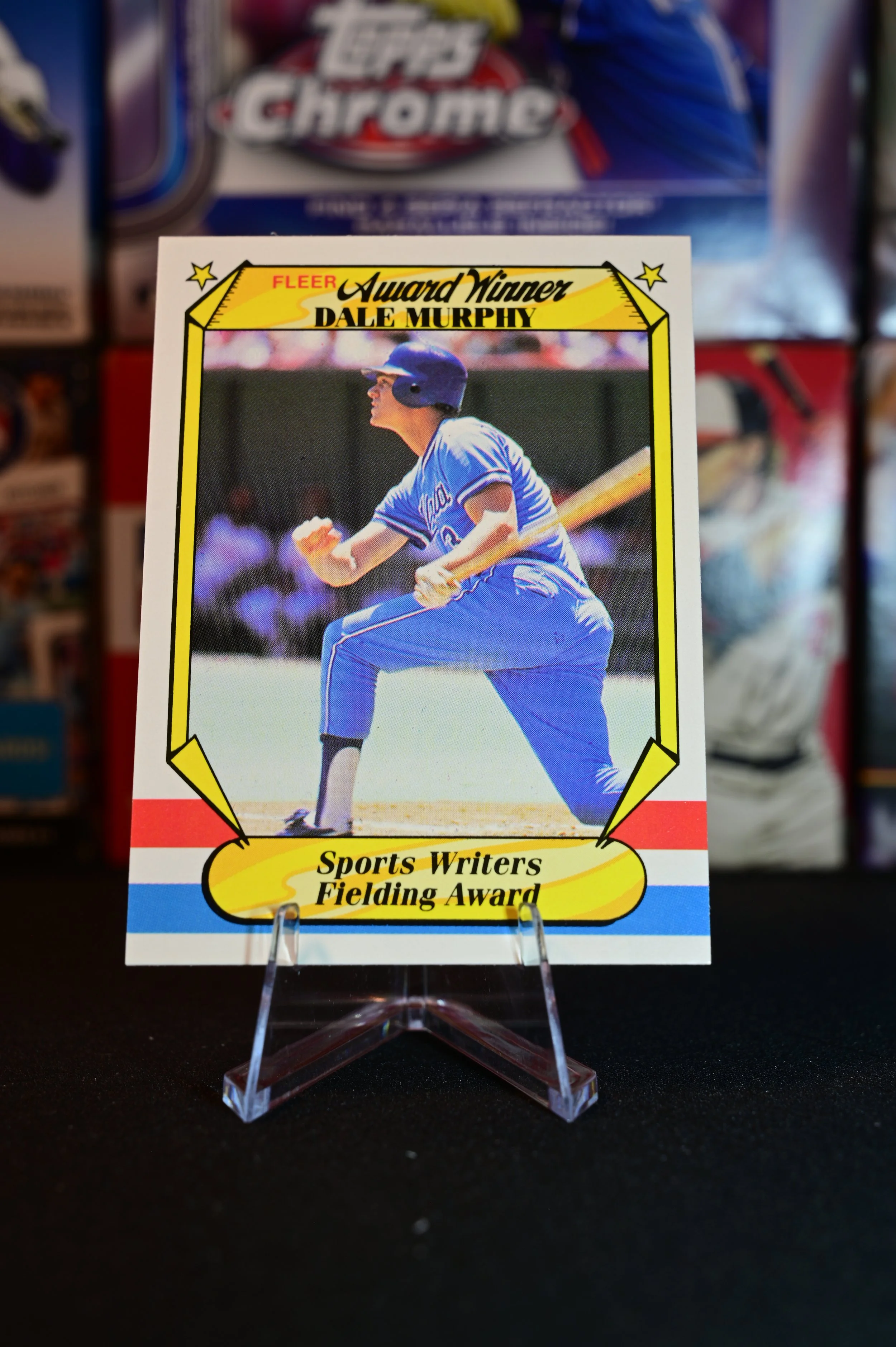 1987 Fleer Award Winners - Dale Murphy - base - Atlanta Braves