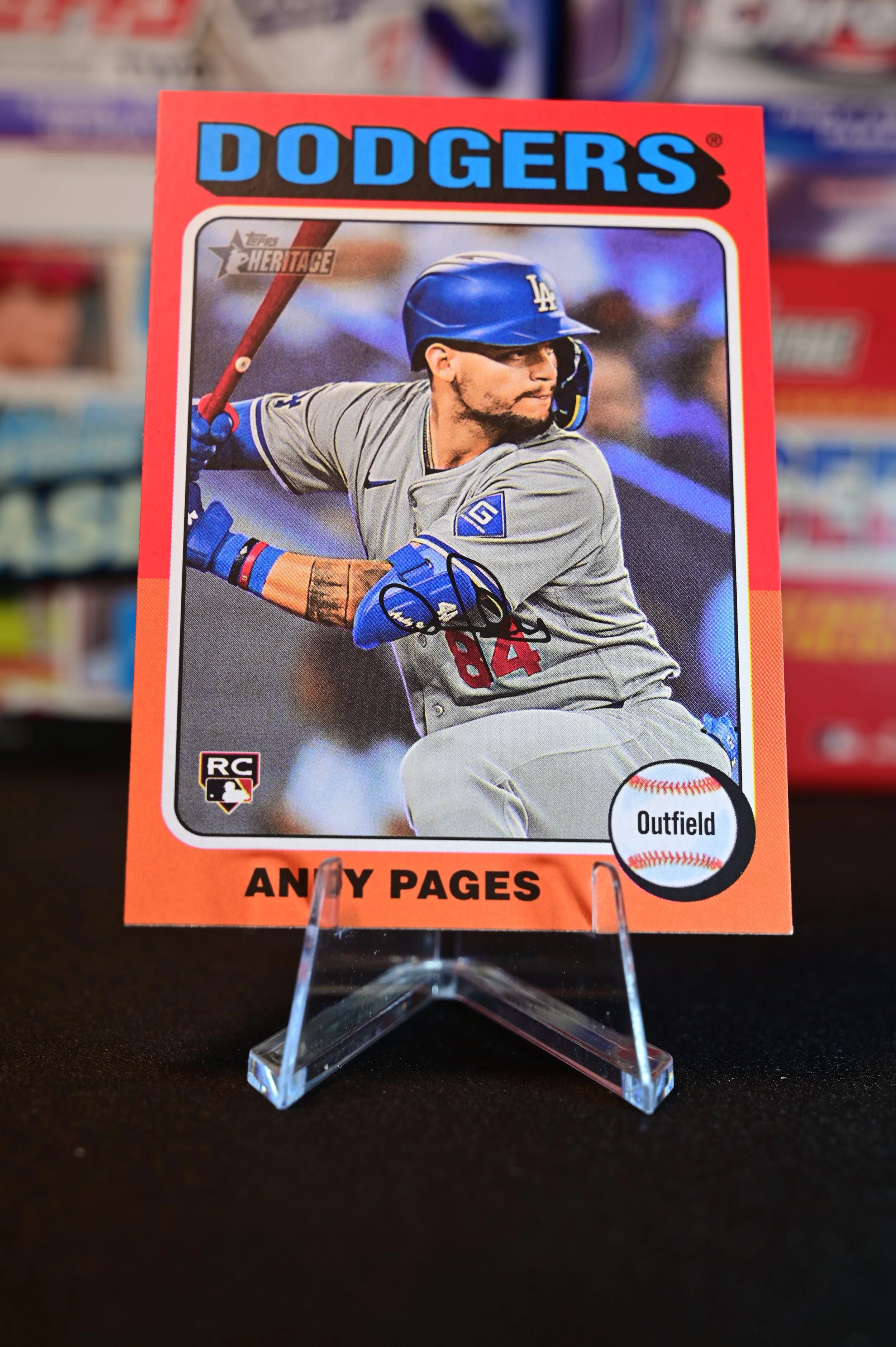2024 Topps Heritage - Andy Pages - base - Los Angeles Dodgers - (RC)