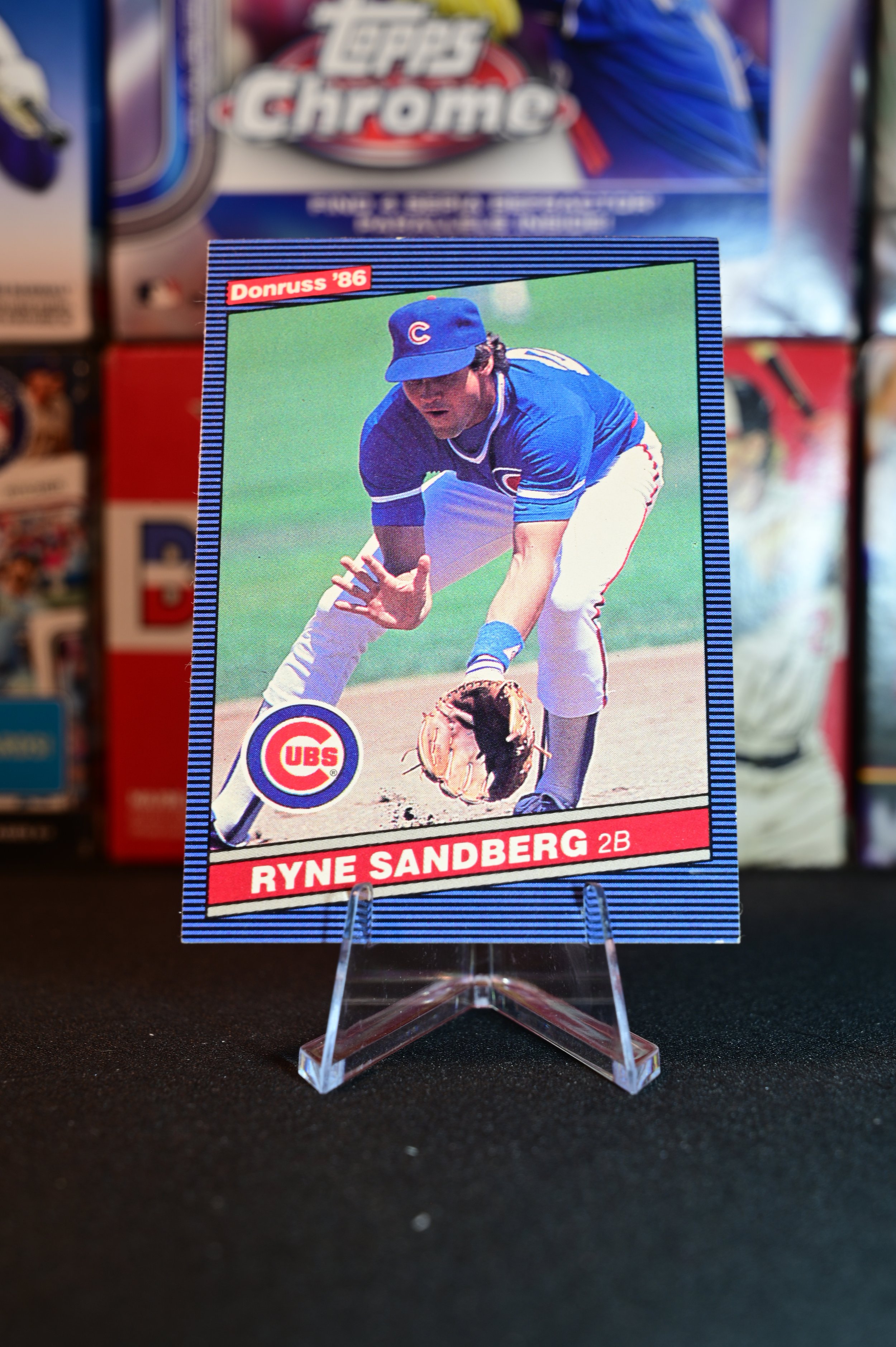 1986 Donruss - Ryne Sandberg - base - Chicago Cubs