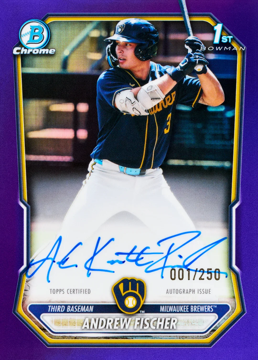 86c0c0895471a82e835aa6452846f8b337b3d549_2026_Bowman_Baseball_ChromeProspectAuto_PurpleRefractor_AndrewFischer_FR_FullNameInscription_13037af5-1dd5-4800-9696-41c7a85a41c8.webp